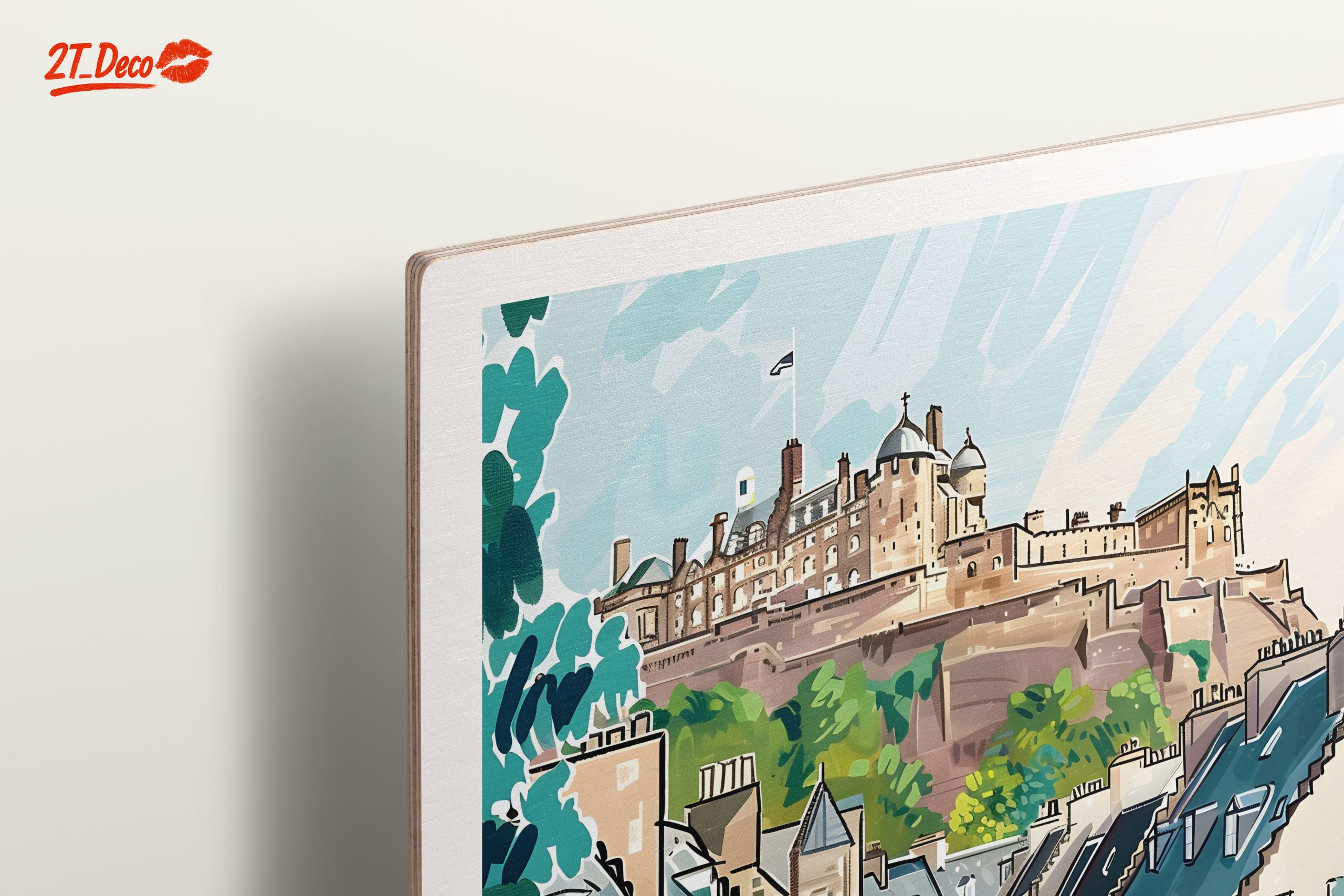 Edinburgh Castle Cityscape Art - Image 15