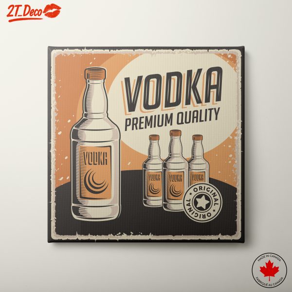 Premium Quality Vodka Bottle Art