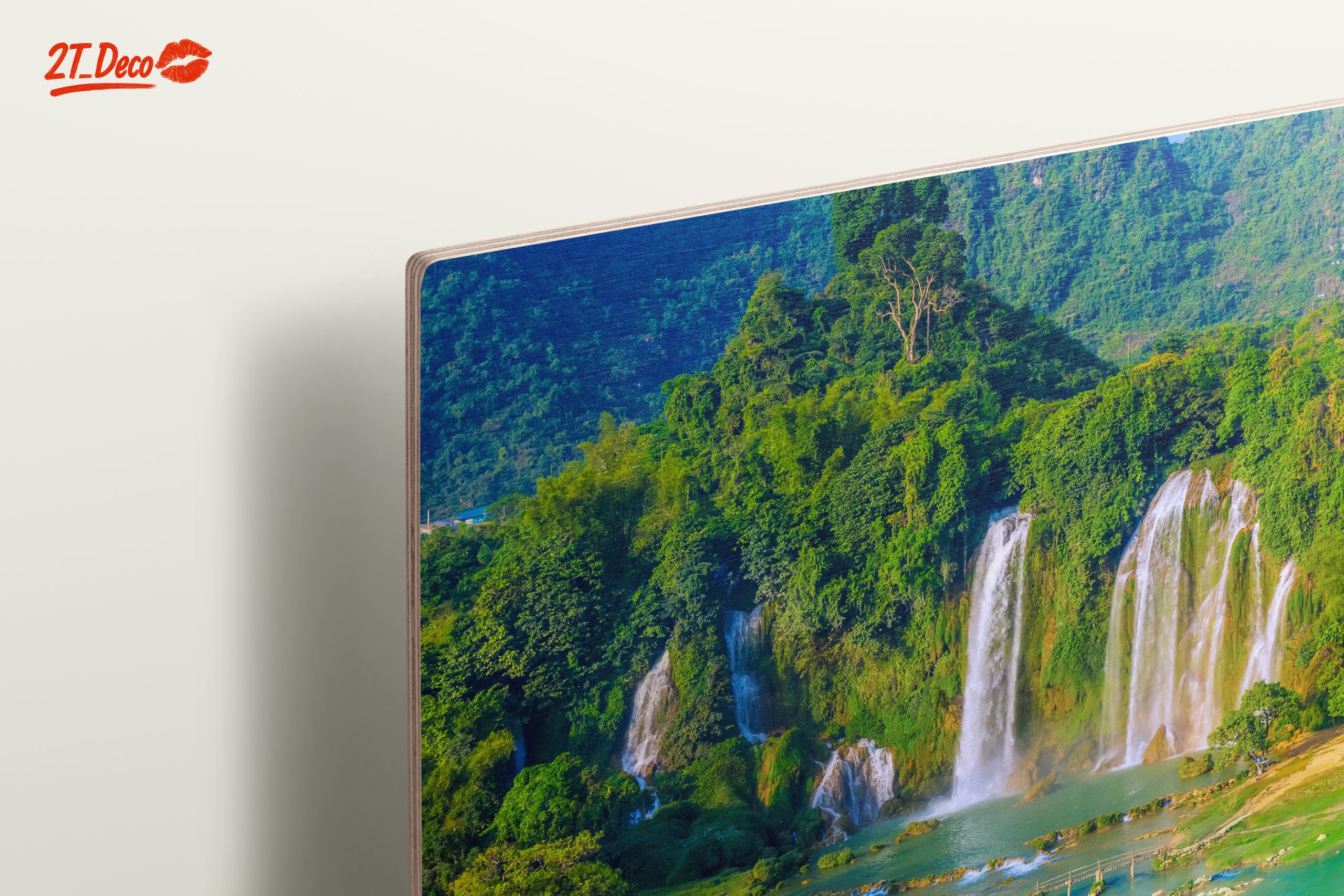 Majestic Waterfall in Lush Green Landscape - Image 15