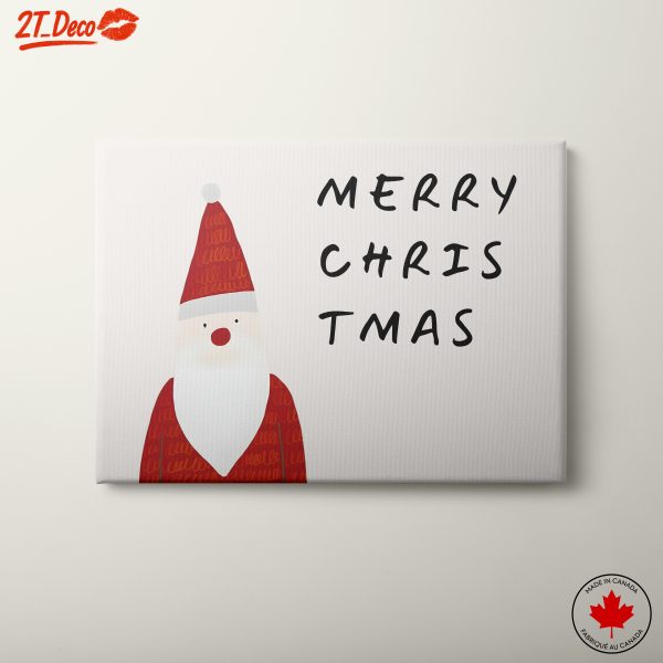 Santa Claus Merry Christmas Wall Art