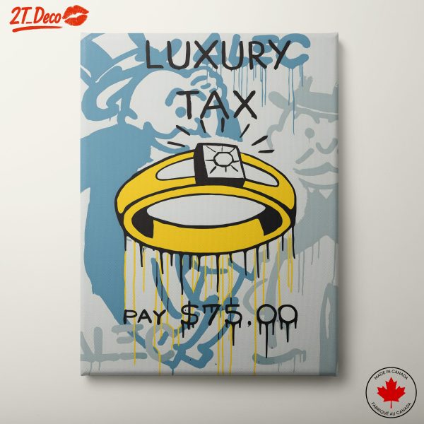Luxury Tax Art with Symbolic Imagery