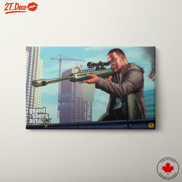 Dramatic Grand Theft Auto Scene with Character