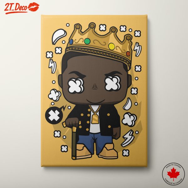 Stylized Animated Character Crowned King