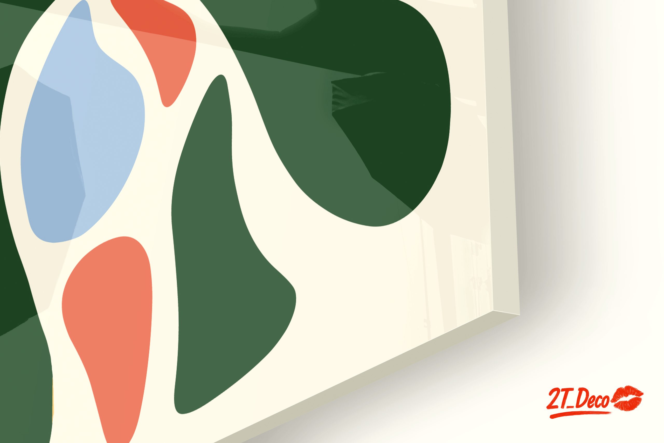 Vibrant Abstract Botanical Art with Playful Shapes - Image 9