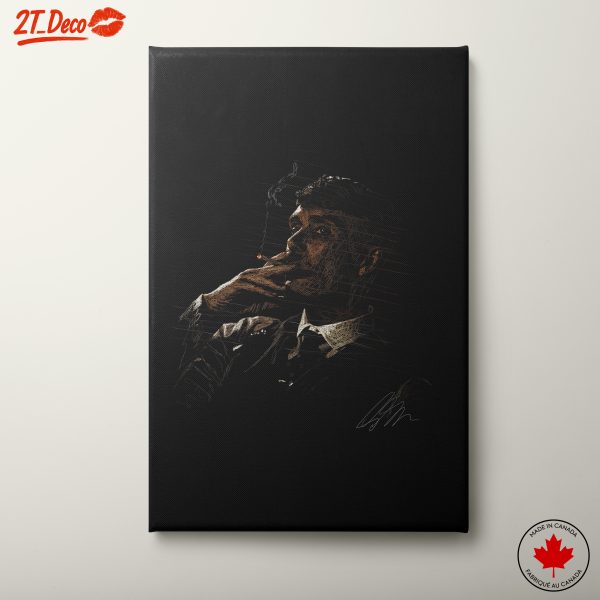 Stylized Character Smoking in Shadows