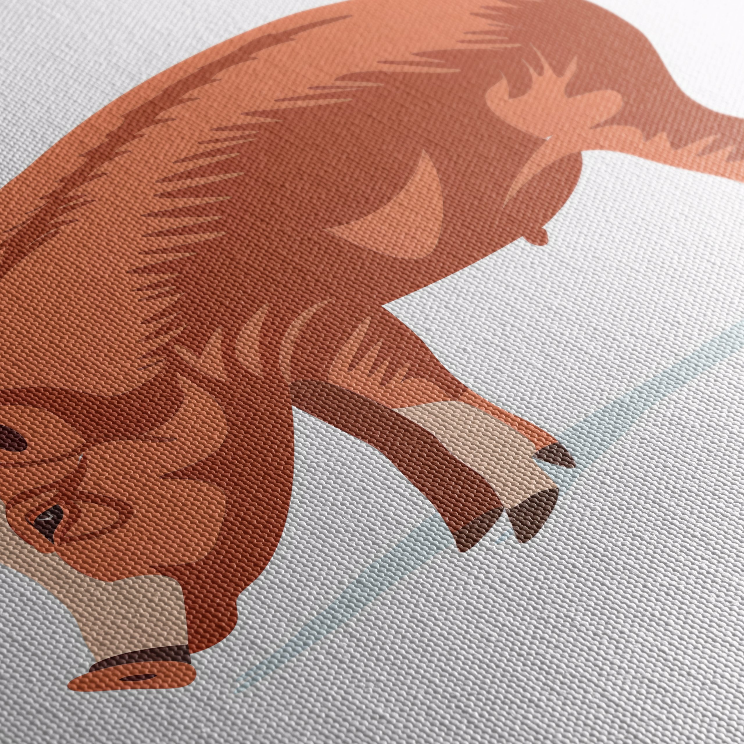 Stylized Pig Farm Animal Artwork - Image 5