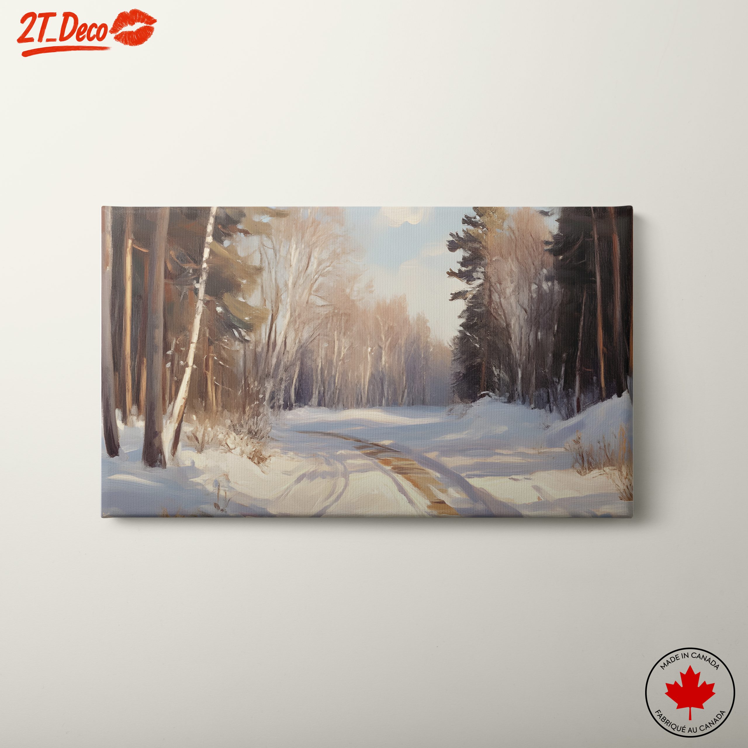 Winter Landscape with Snowy Trees 3