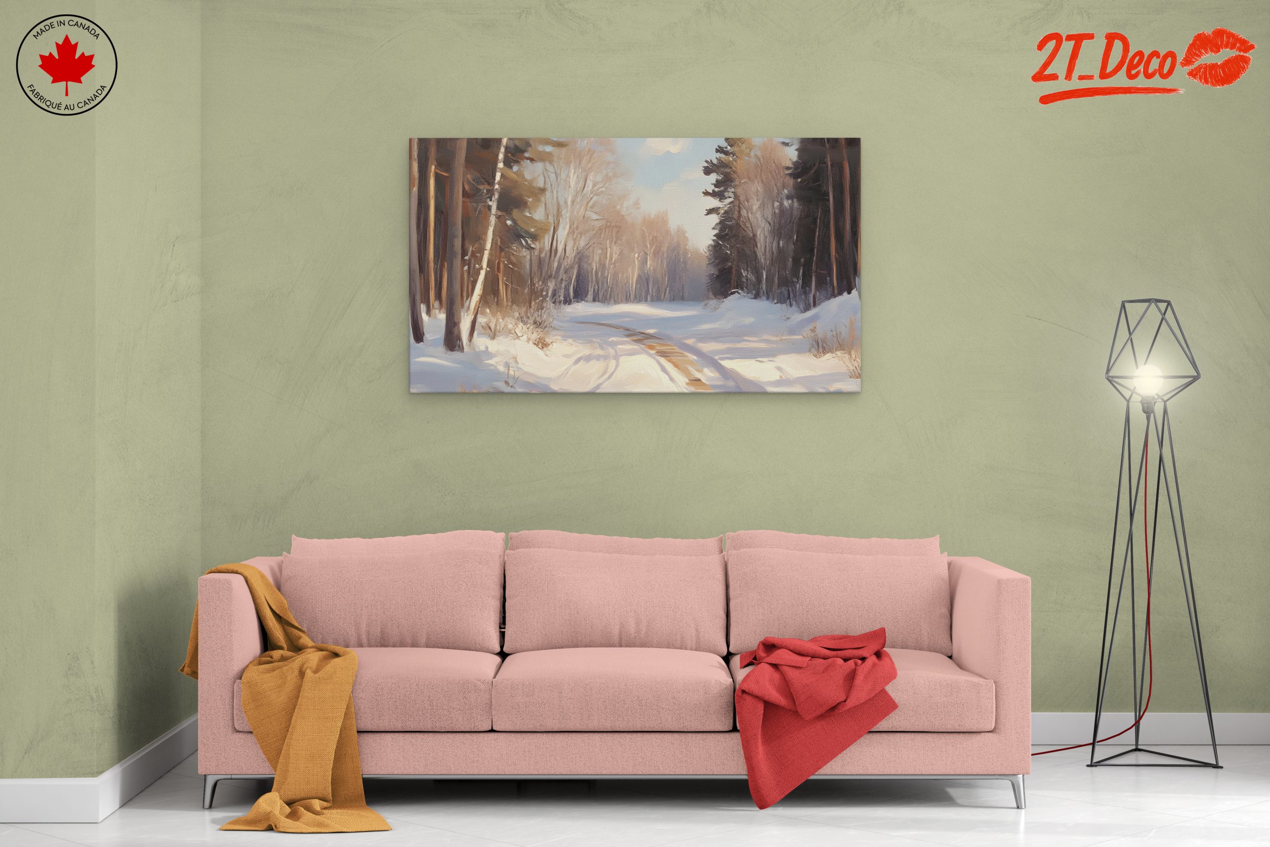 Winter Landscape with Snowy Trees 3 - Image 2
