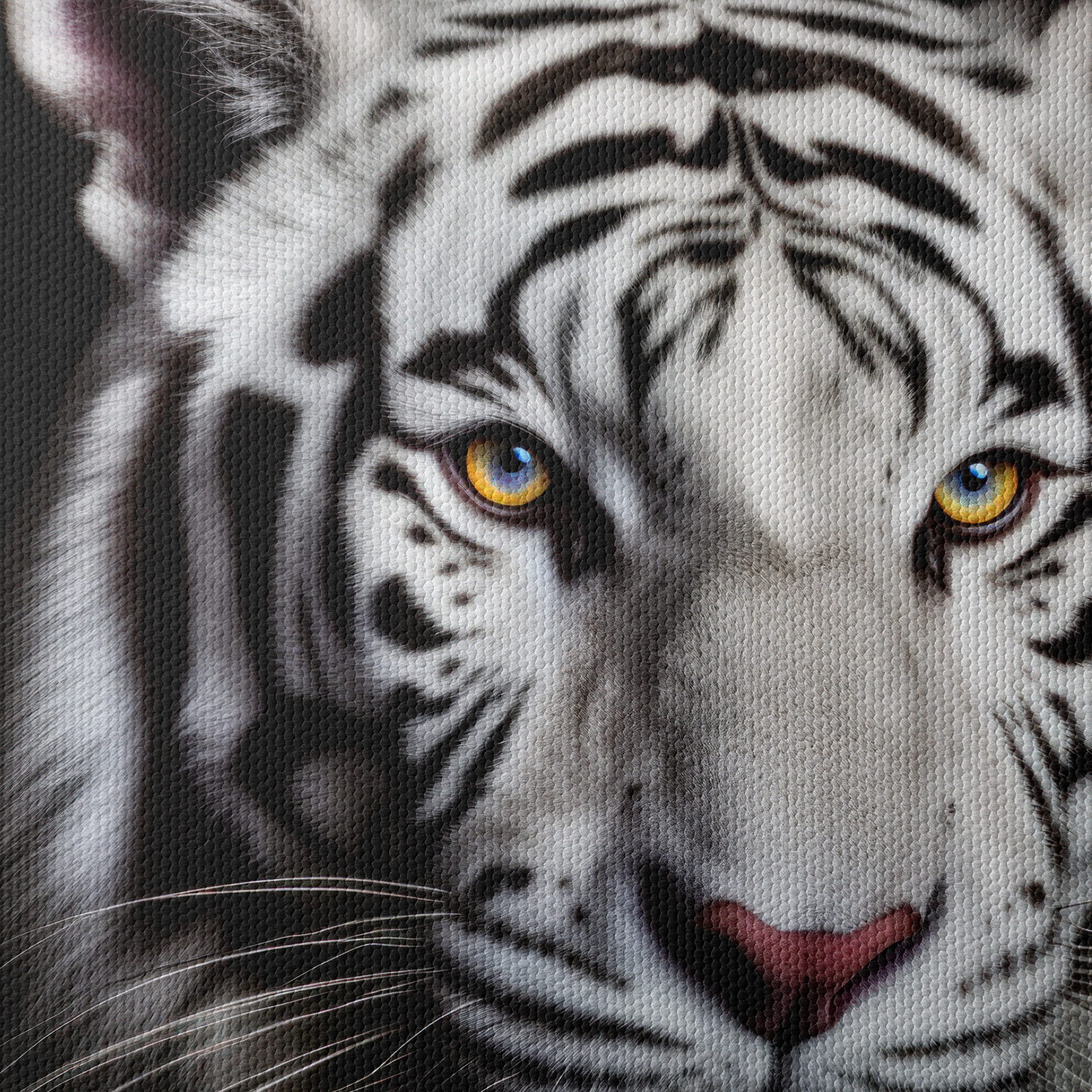 Stunning Portrait of a White Tiger - Image 4