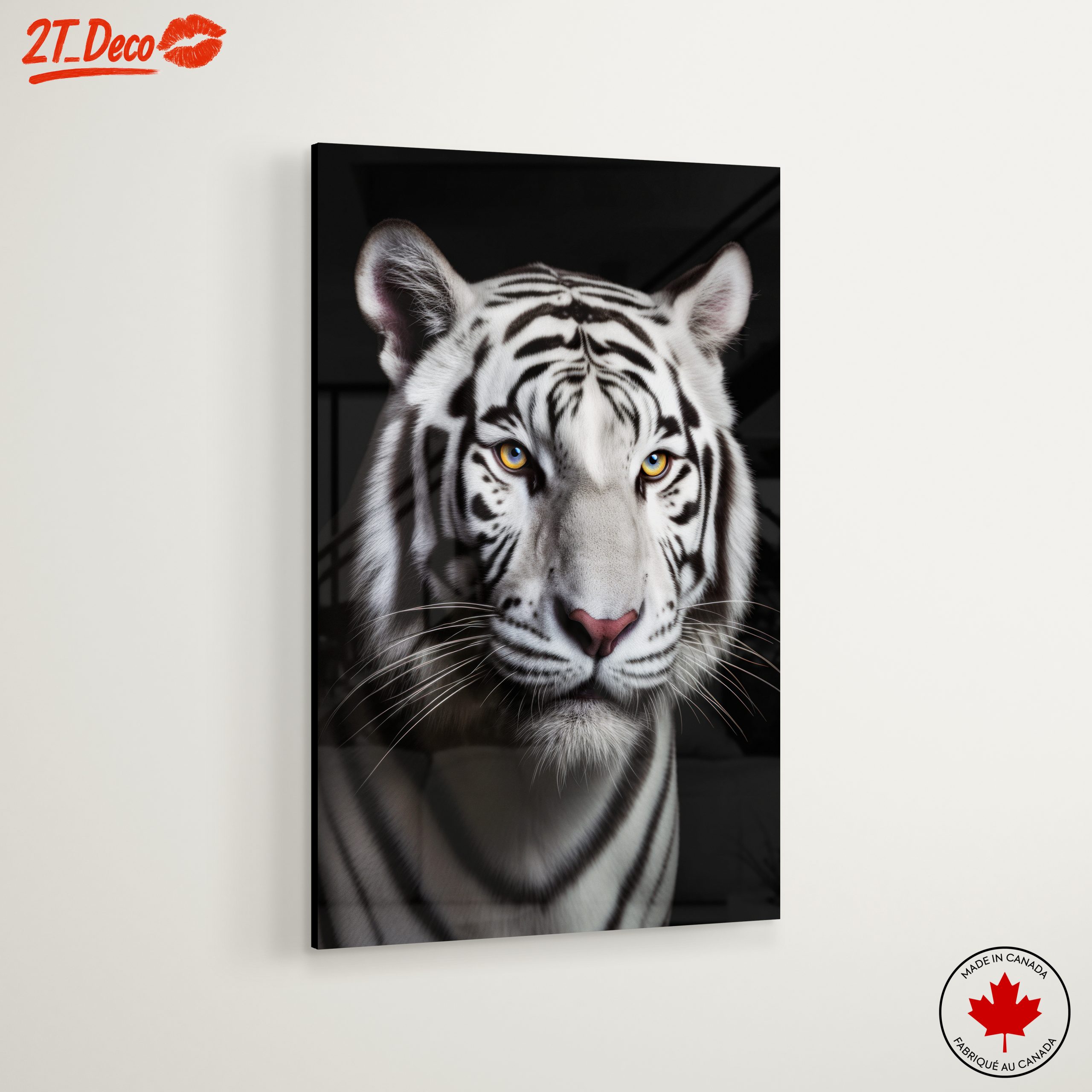 Stunning Portrait of a White Tiger - Image 6