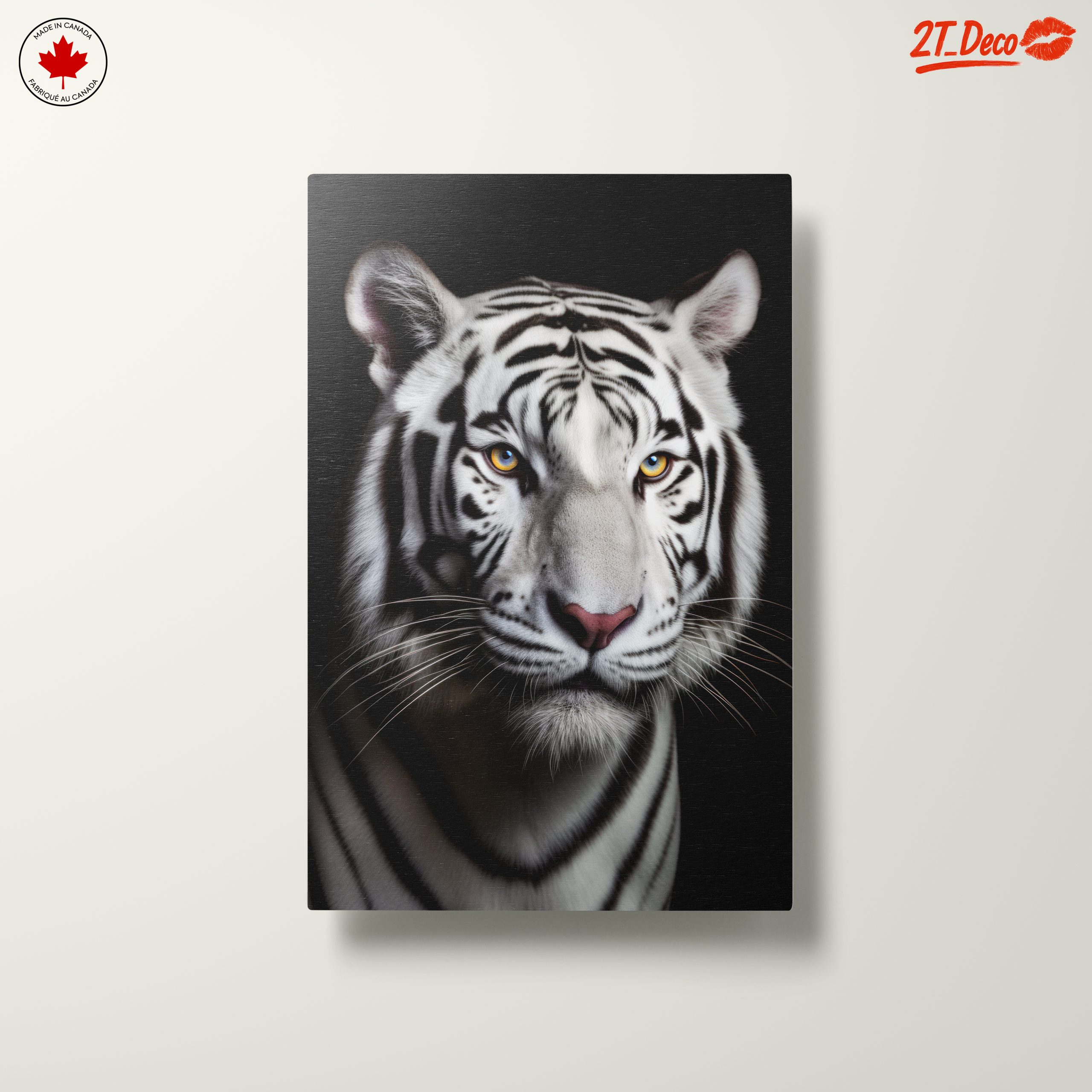 Stunning Portrait of a White Tiger - Image 10