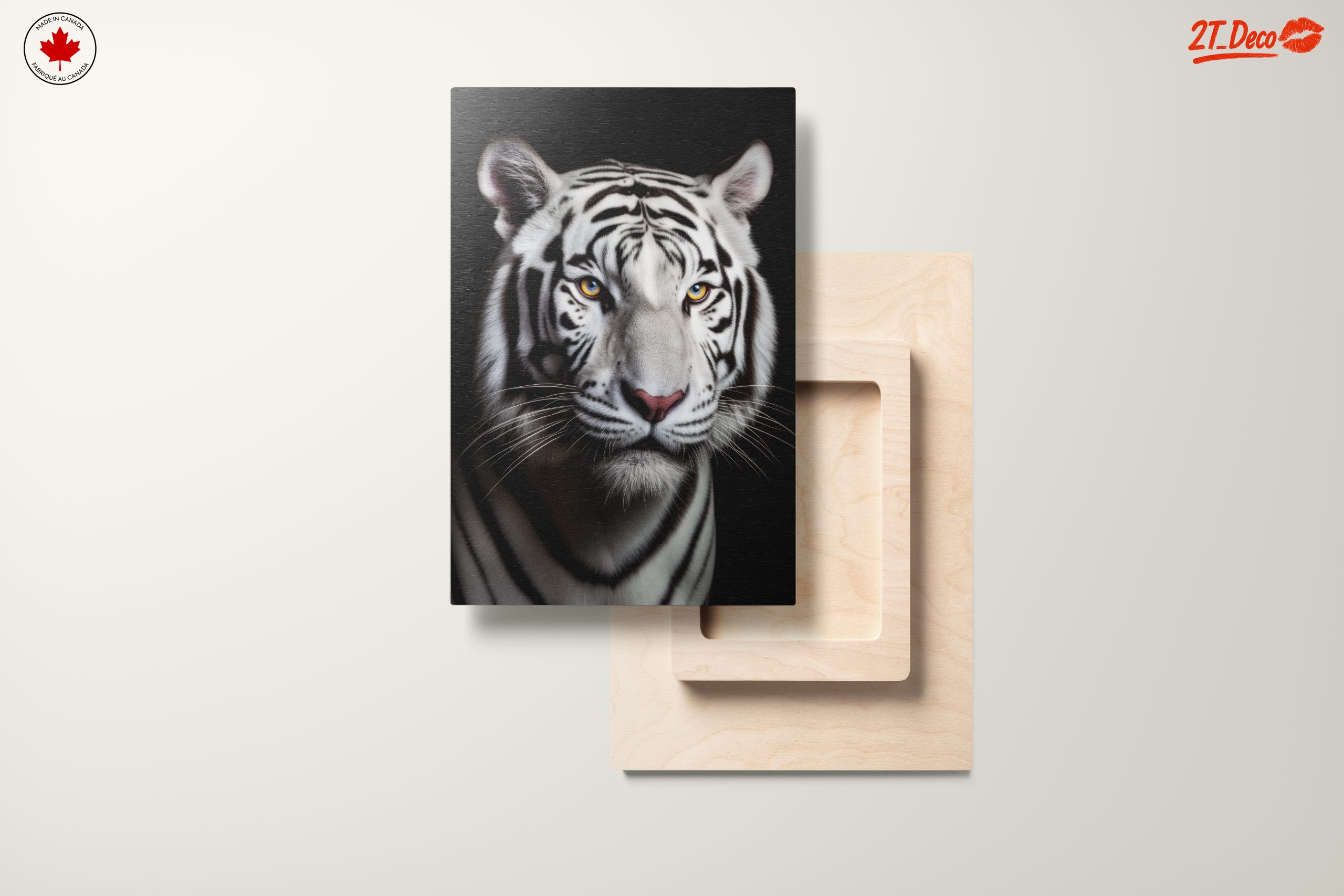 Stunning Portrait of a White Tiger - Image 11