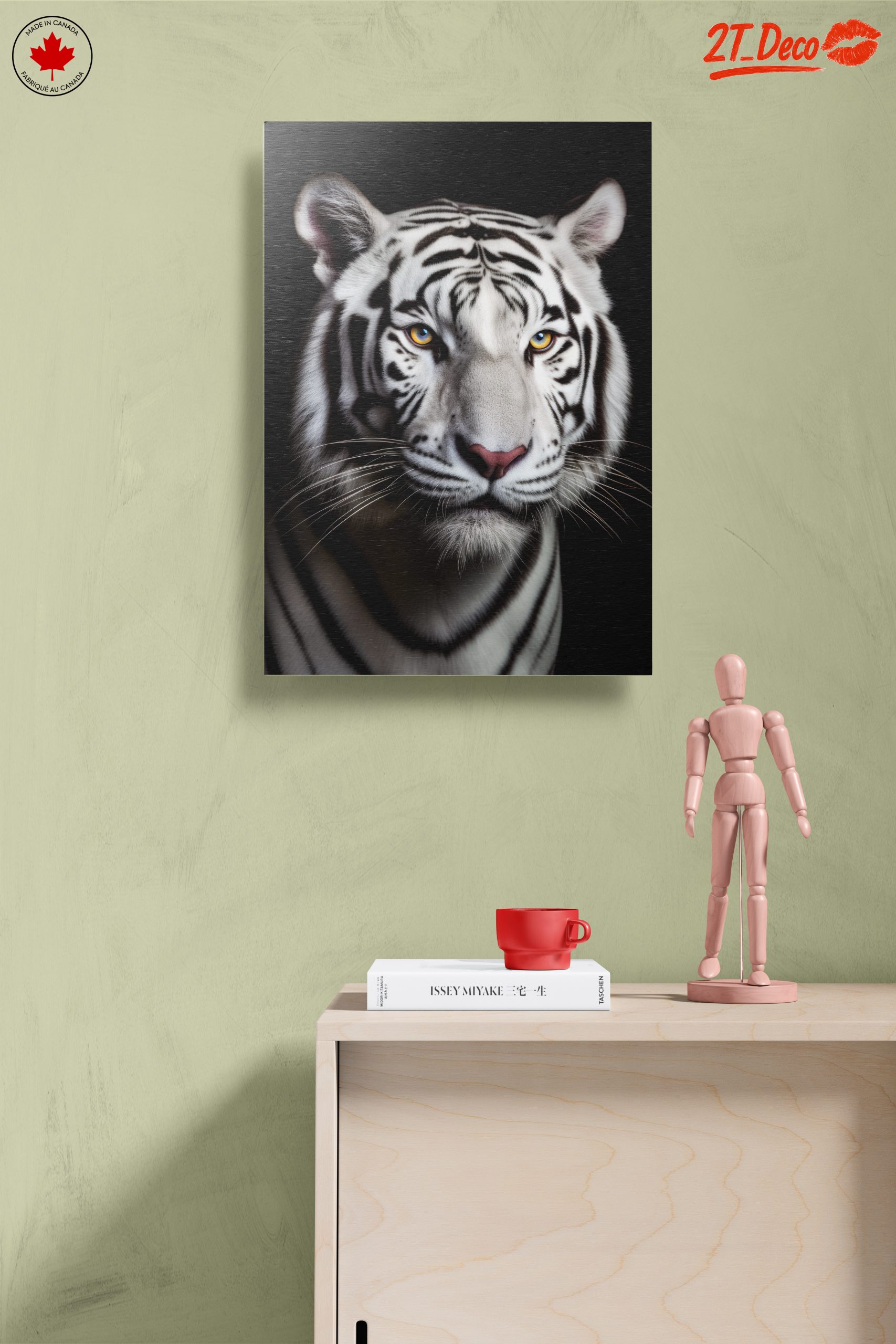 Stunning Portrait of a White Tiger - Image 14