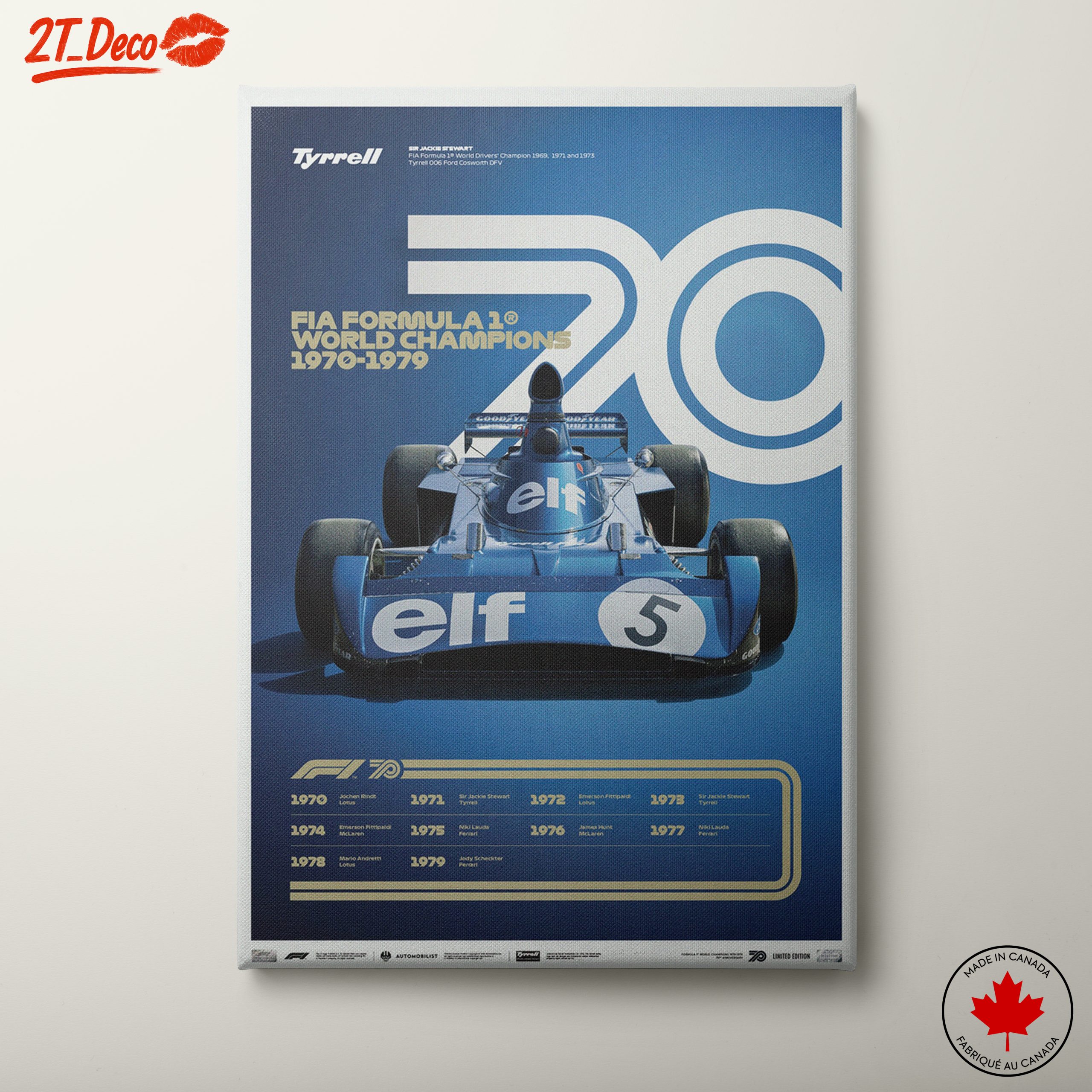 Historic Formula 1 Champions Artwork