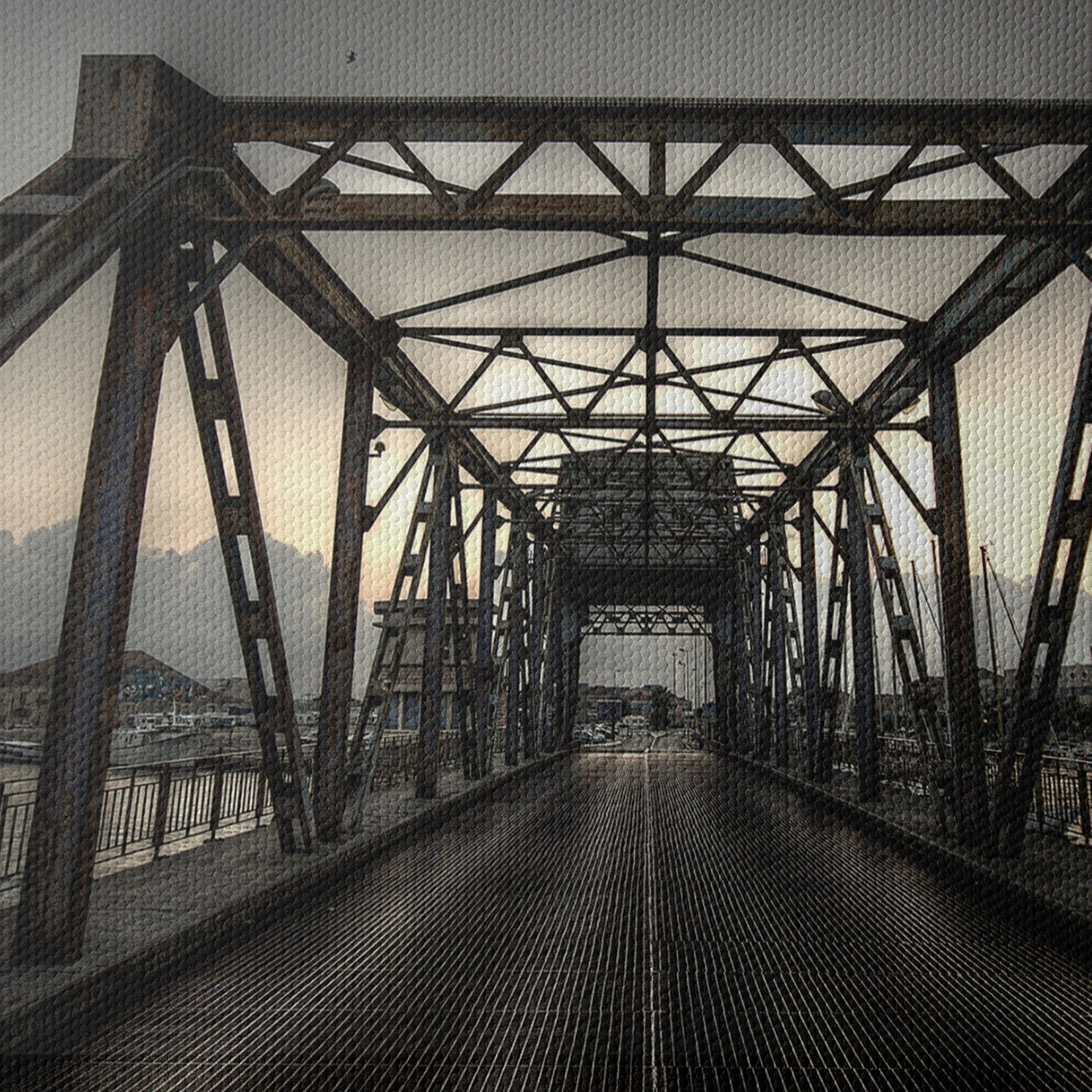 Industrial Bridge Against Dusk Sky - Image 4