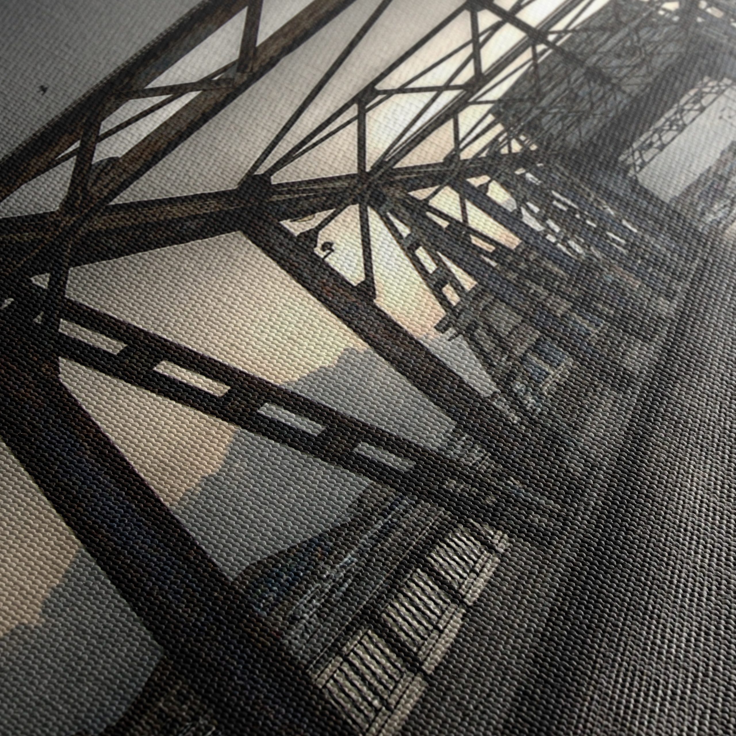 Industrial Bridge Against Dusk Sky - Image 5