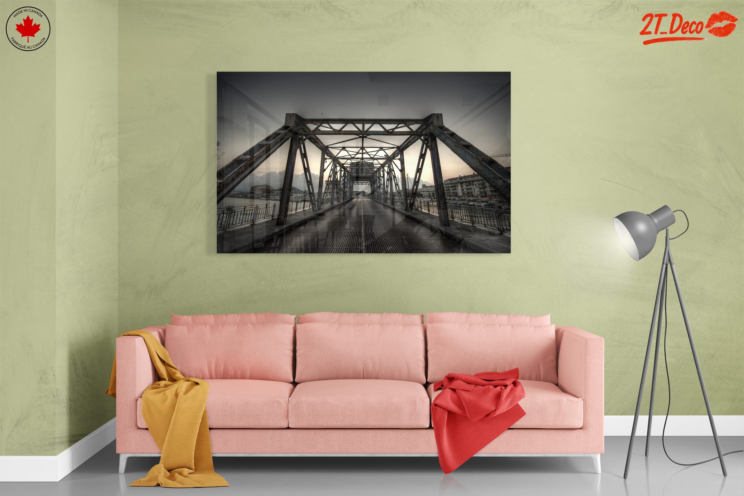 Industrial Bridge Against Dusk Sky - Image 7