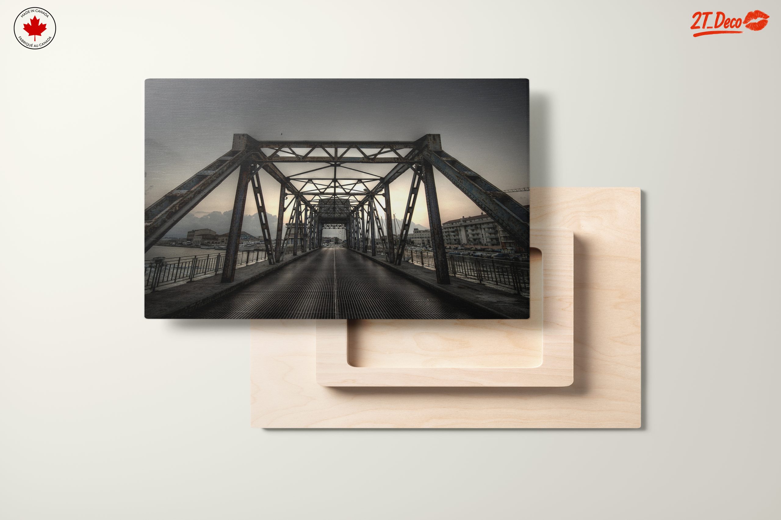 Industrial Bridge Against Dusk Sky - Image 11