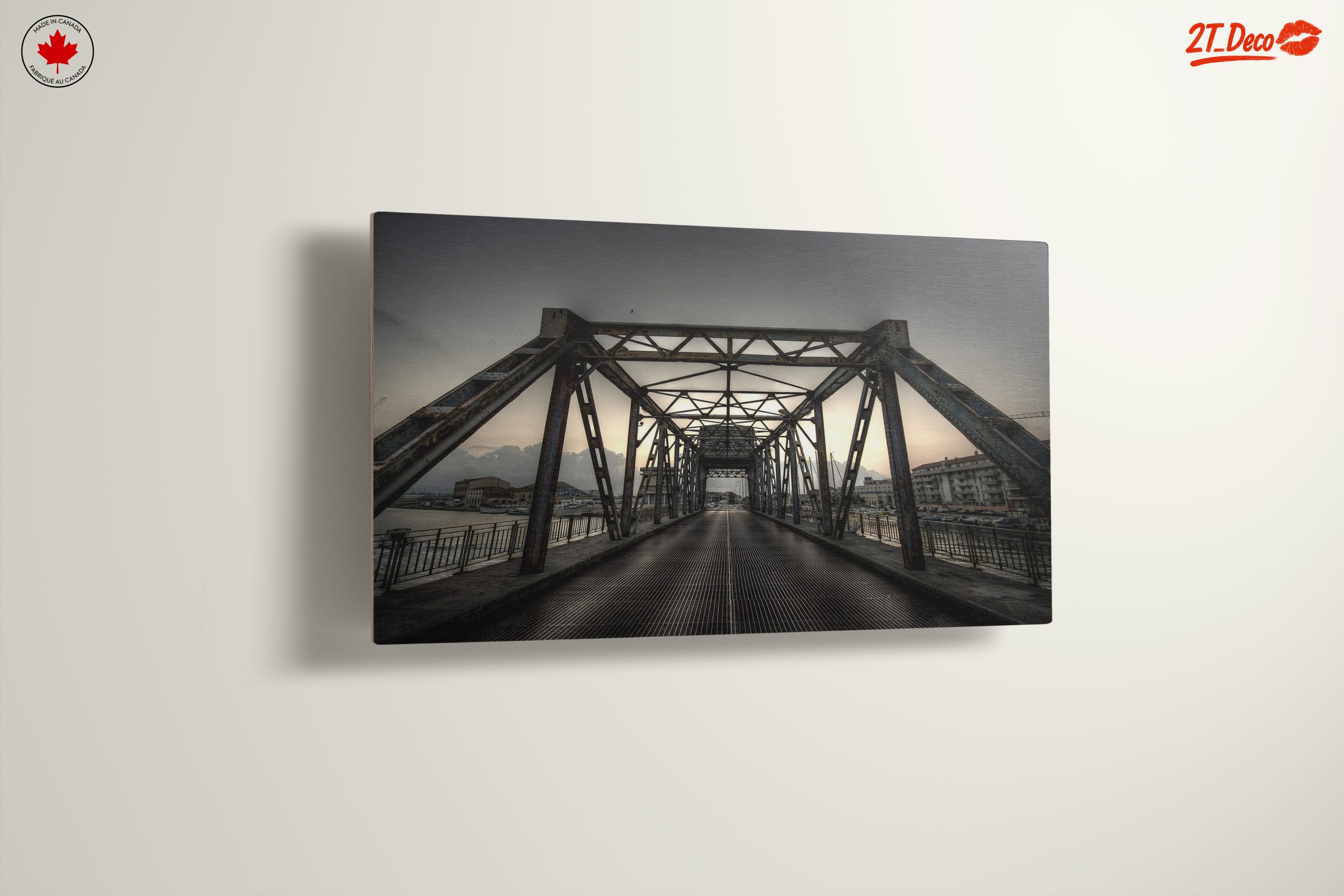 Industrial Bridge Against Dusk Sky - Image 13