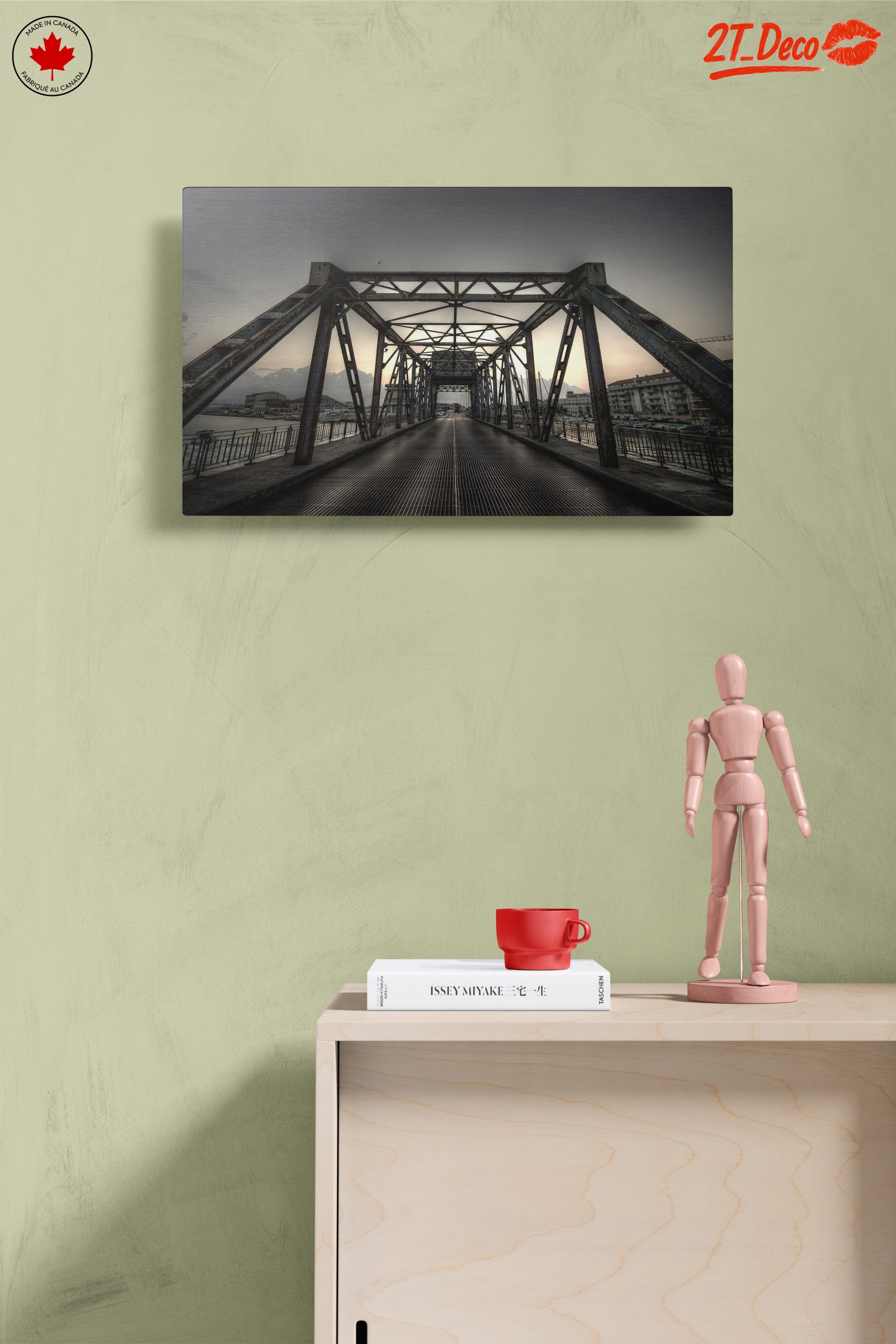 Industrial Bridge Against Dusk Sky - Image 14
