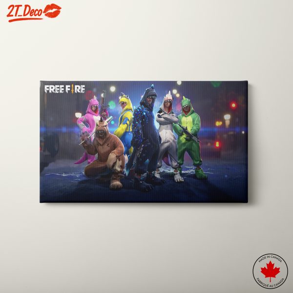 Colorful Characters from Free Fire Game