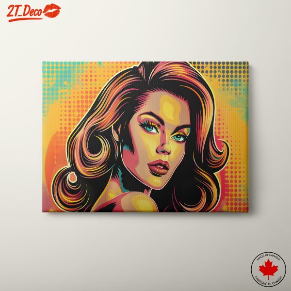 Vibrant Pop Art Portrait of a Woman 5