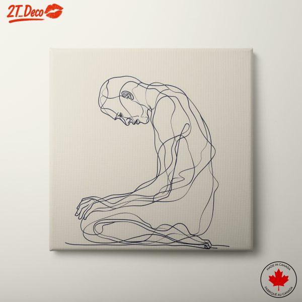 Stylized Minimalist Human Figure Art