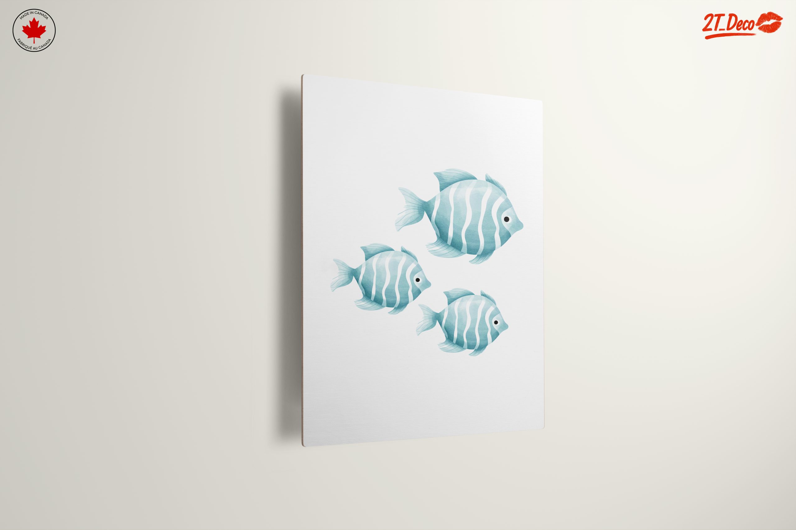 Stylized Fish Art in Soft Blue Tones - Image 13