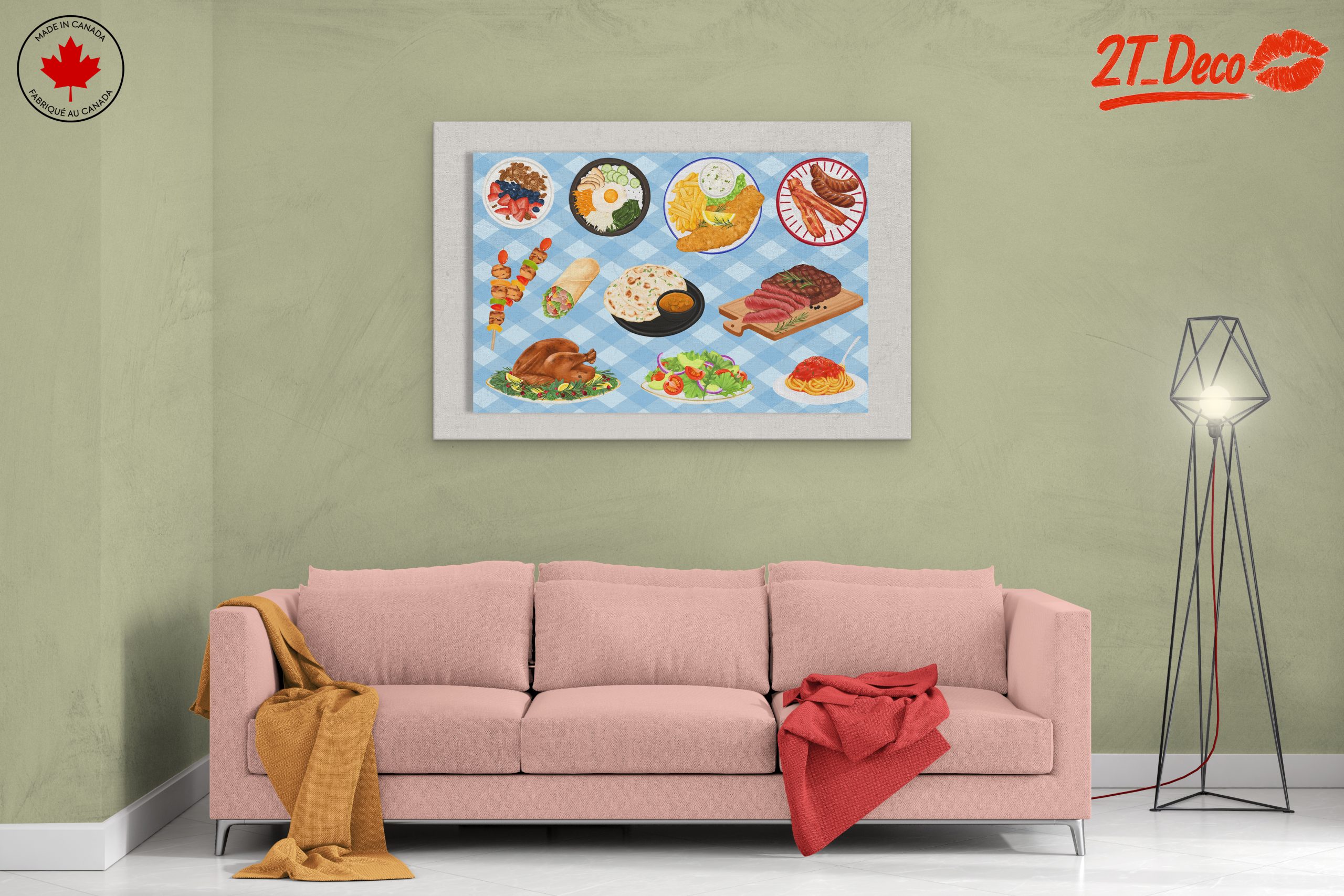 Colorful Abstract Food Art Composition - Image 2