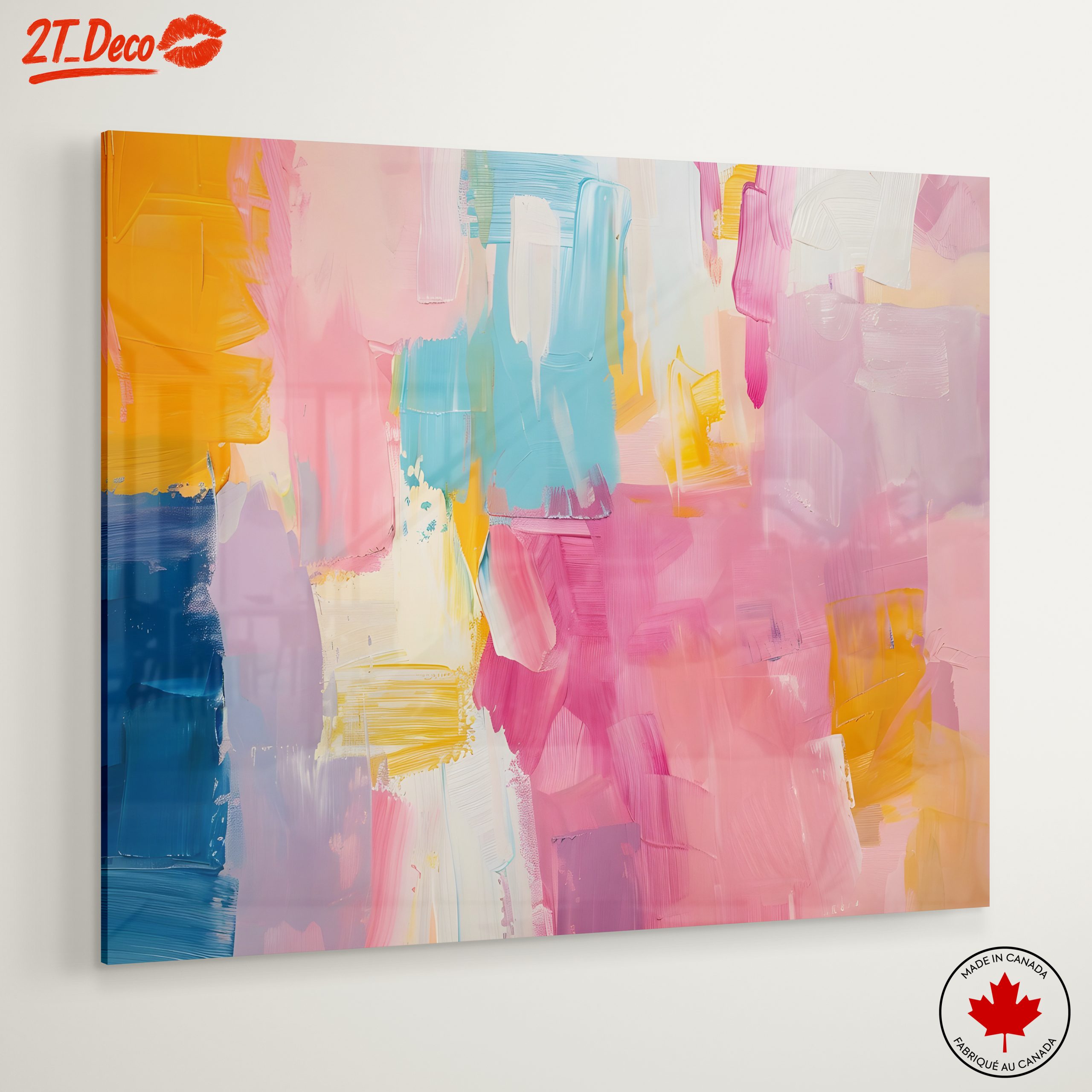 Colorful Abstract Painting with Bold Brush Strokes - Image 6