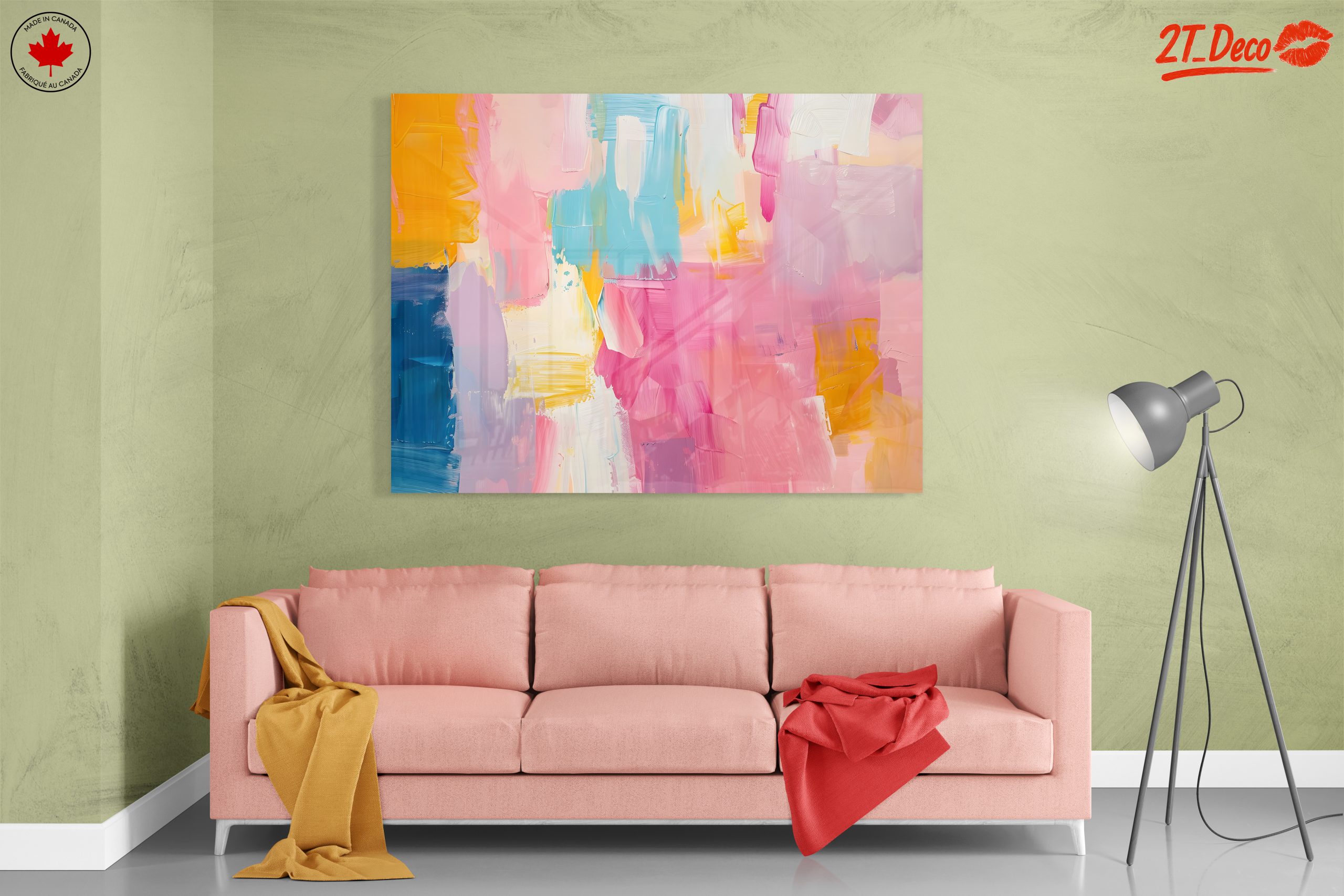 Colorful Abstract Painting with Bold Brush Strokes - Image 7