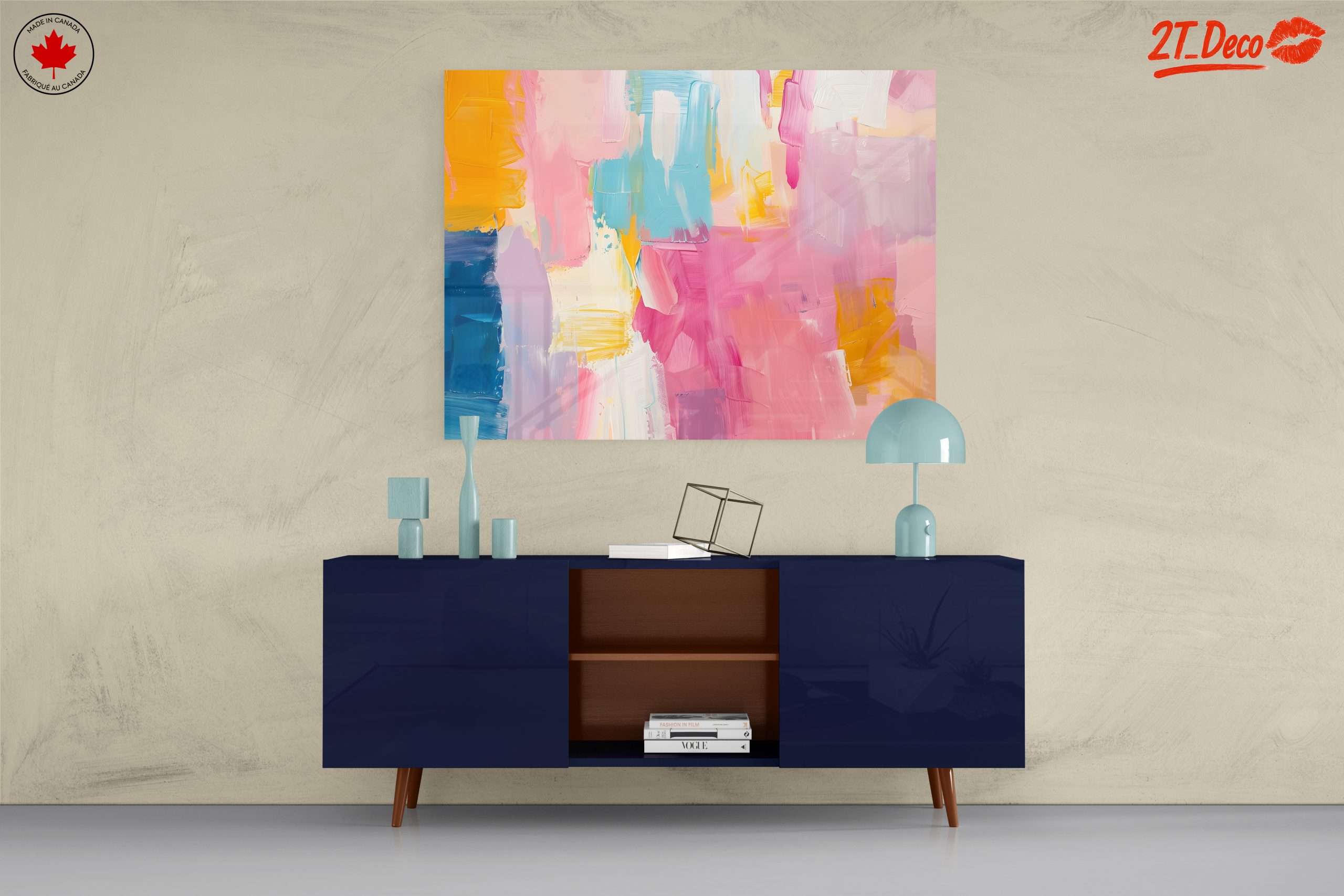 Colorful Abstract Painting with Bold Brush Strokes - Image 8