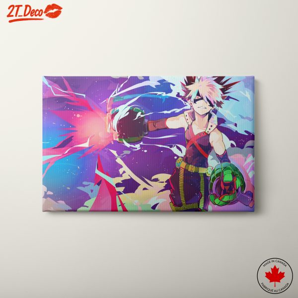 Dynamic Boku No Hero Art Featuring Action Scene