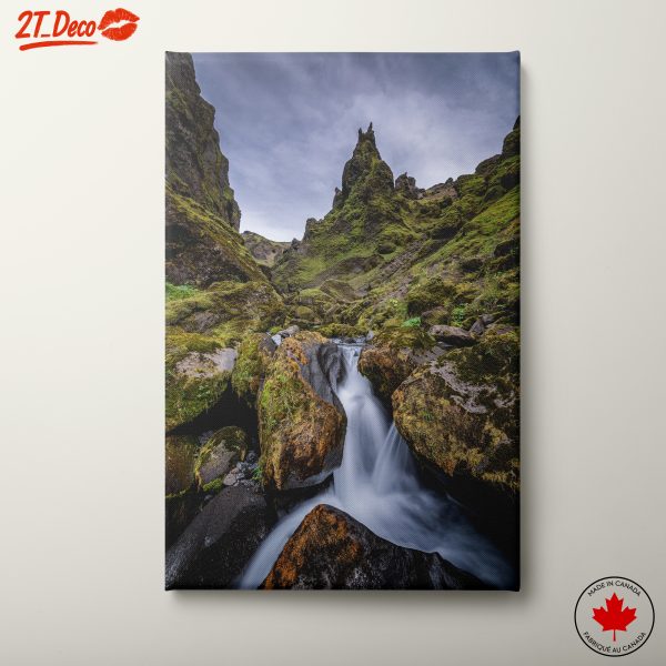 Serene Natural Landscape with Flowing Stream