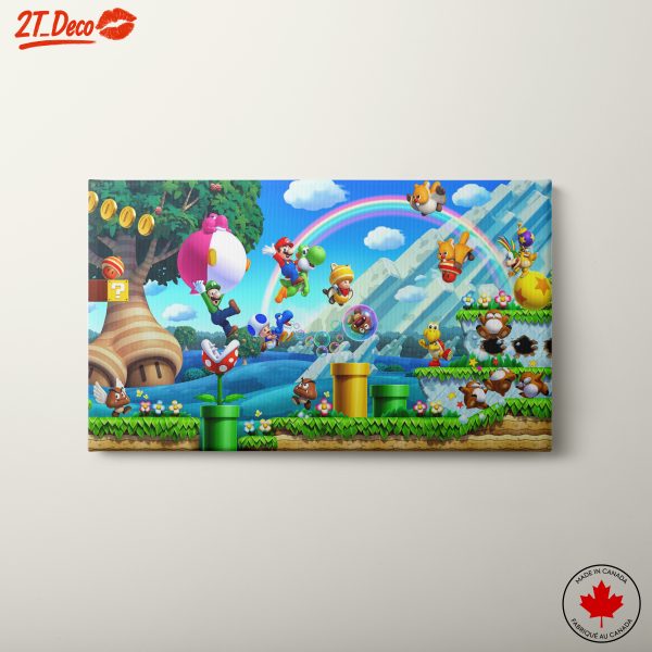 Mario Video Game Adventure Artwork