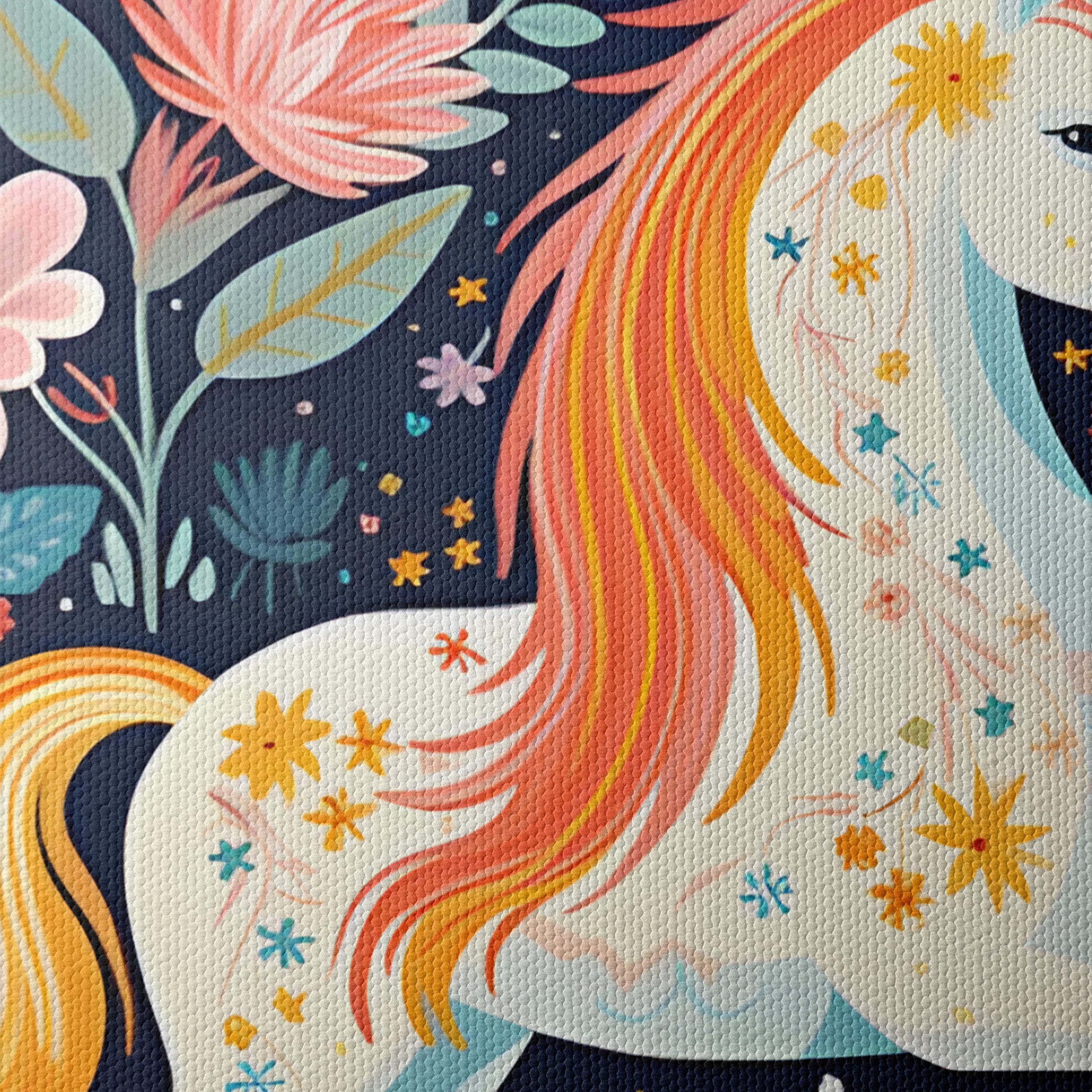 Colorful Unicorn Among Flowers - Image 4