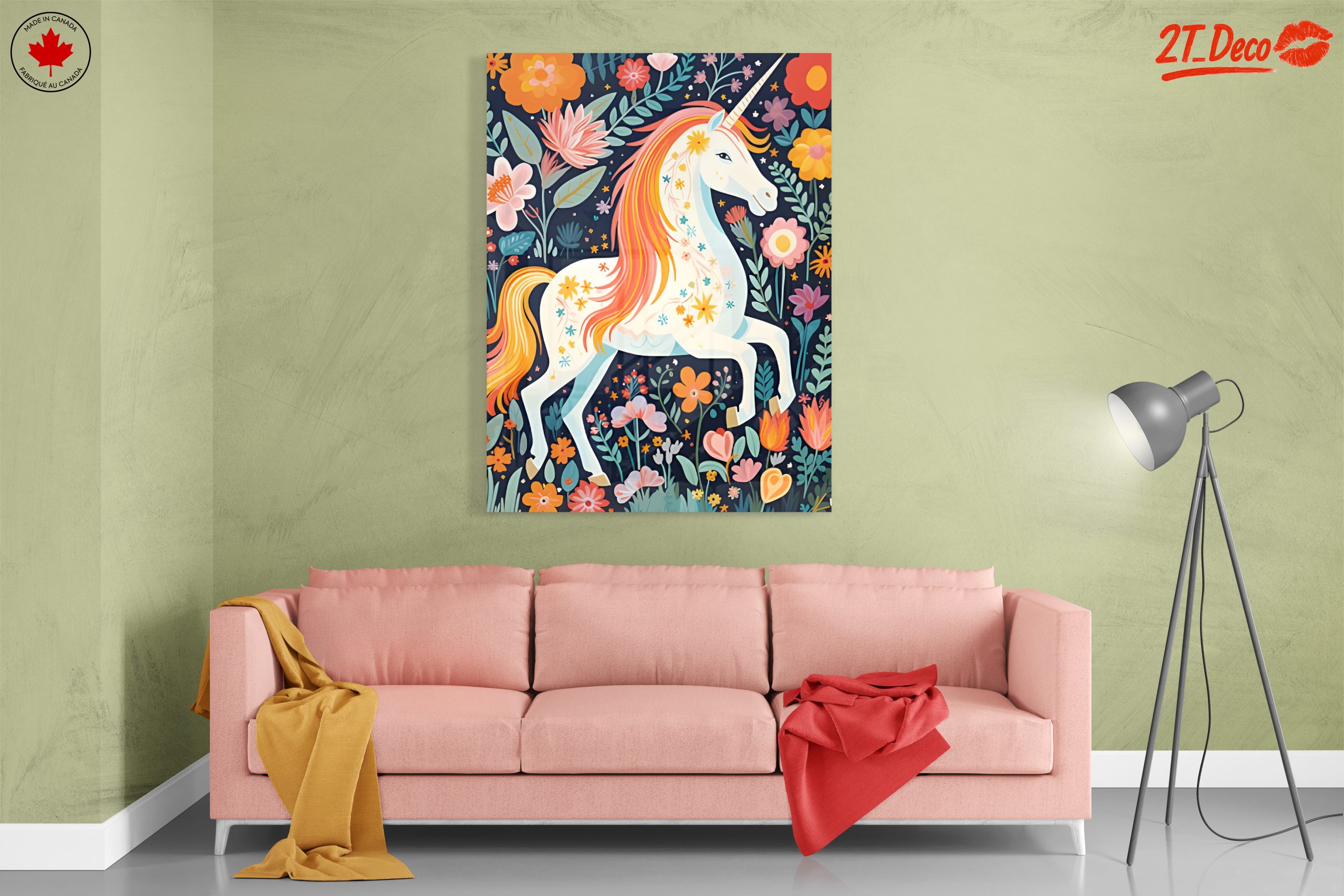 Colorful Unicorn Among Flowers - Image 7