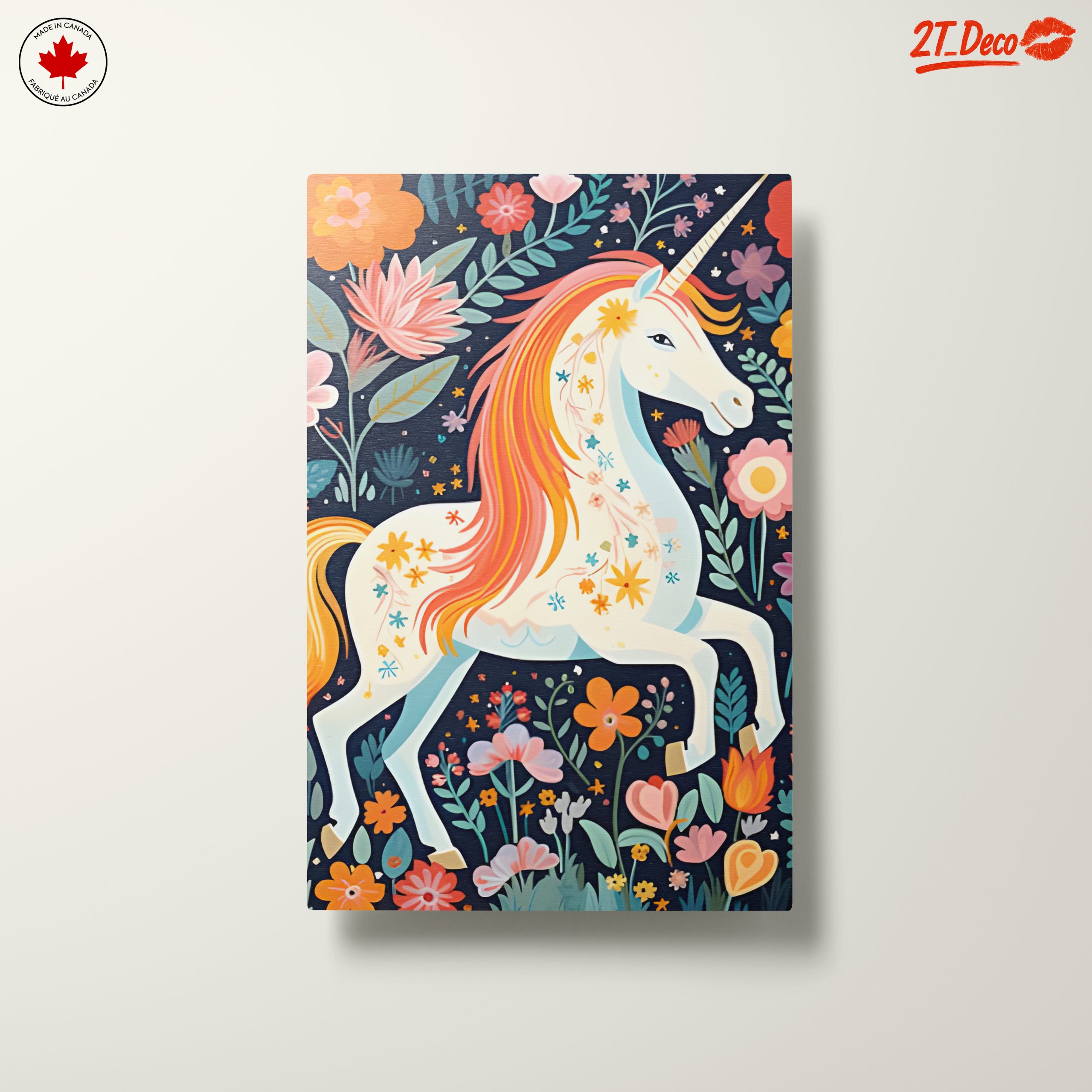 Colorful Unicorn Among Flowers - Image 10