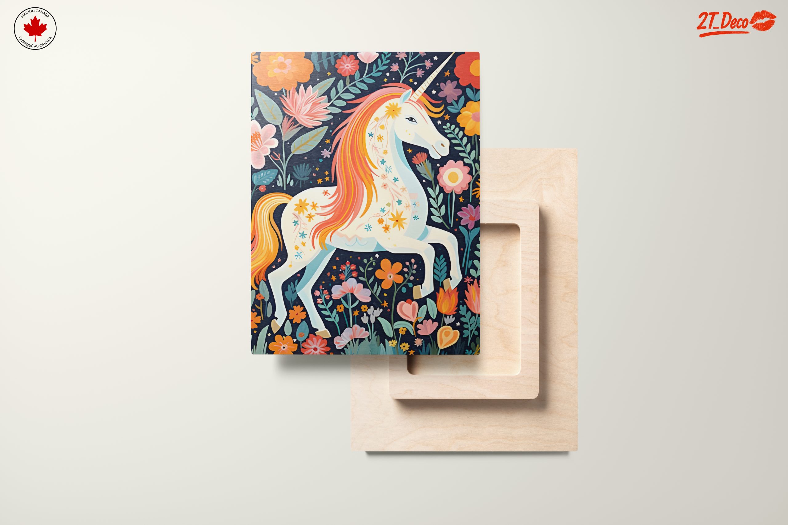 Colorful Unicorn Among Flowers - Image 11