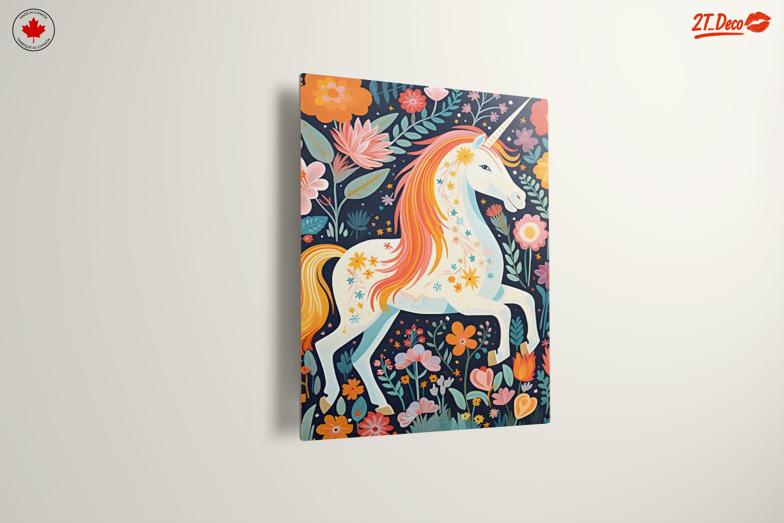 Colorful Unicorn Among Flowers - Image 13