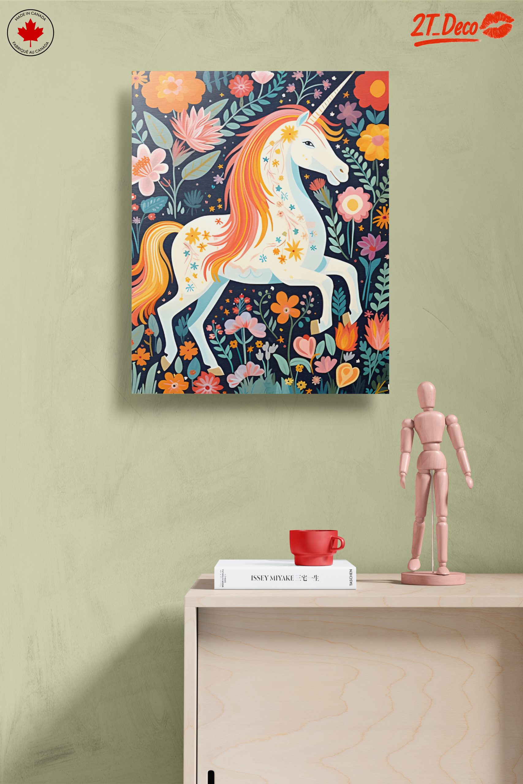 Colorful Unicorn Among Flowers - Image 14