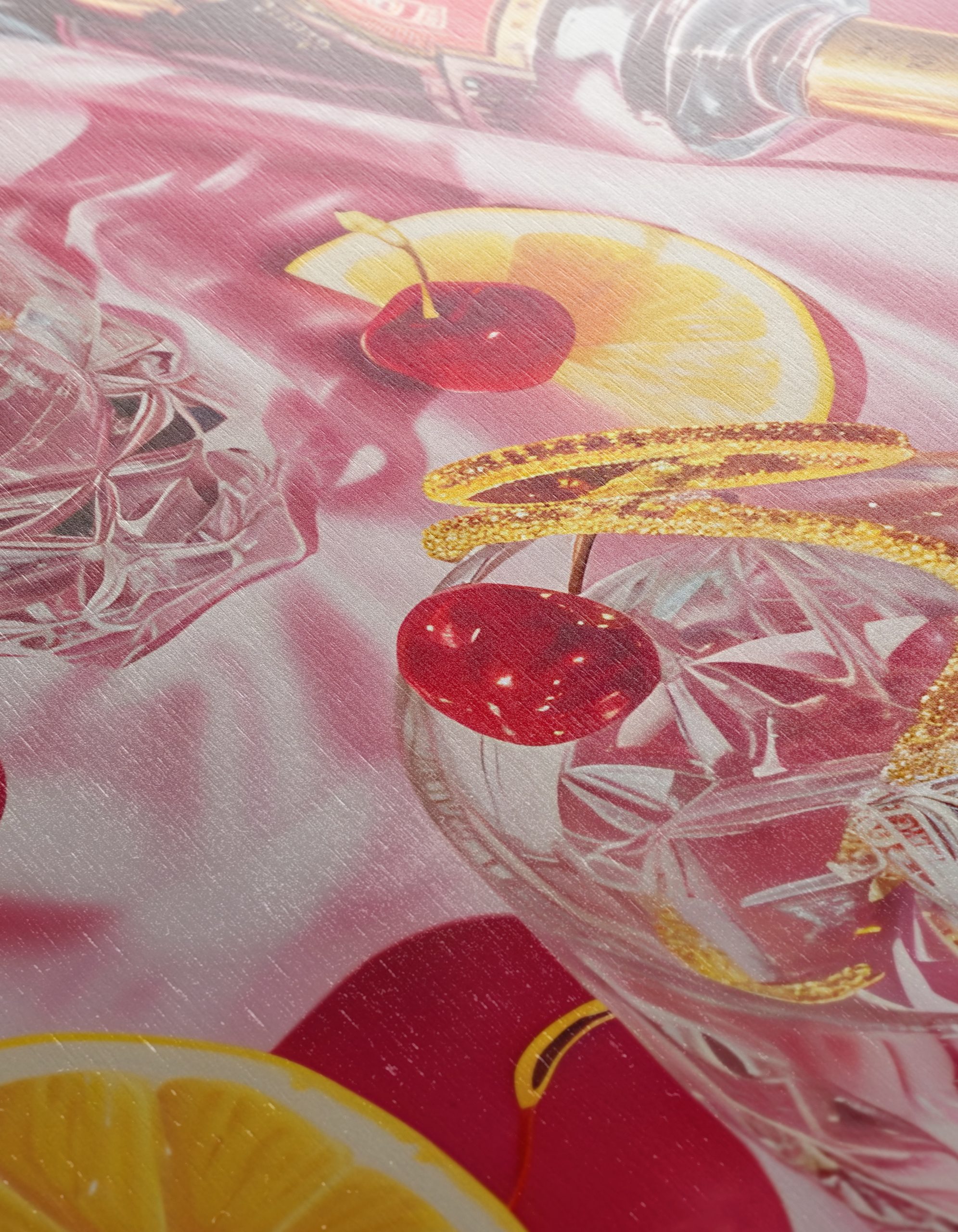 Cocktail Glasses with Cherries and Lemon - Image 12
