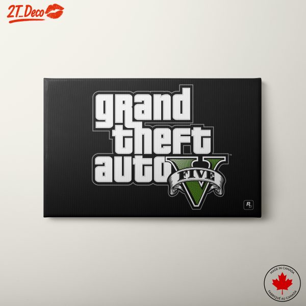 Grand Theft Auto V Iconic Logo Art
