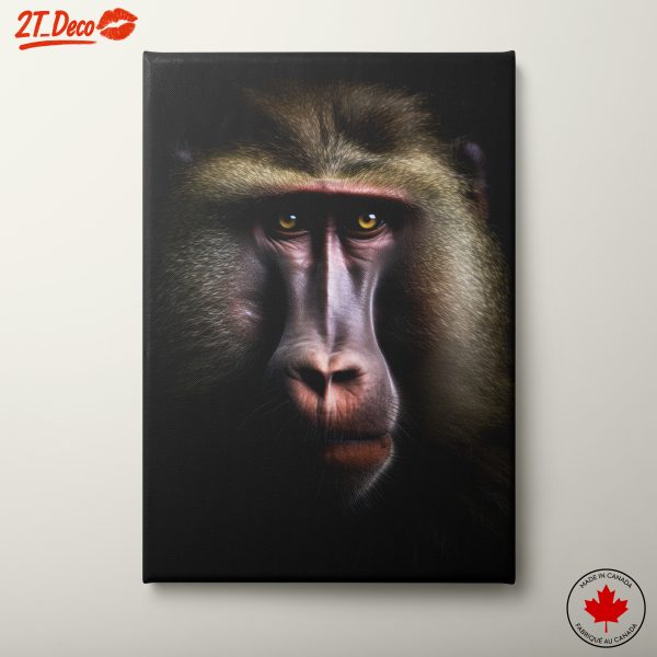 Striking Baboon Portrait