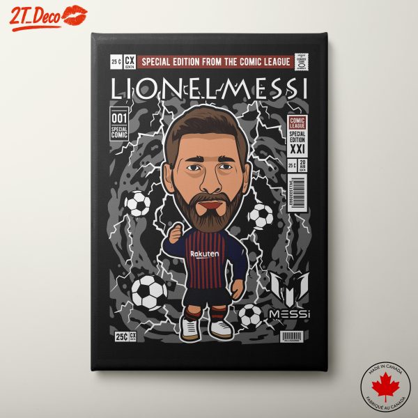 Lionel Messi Comic Art Design