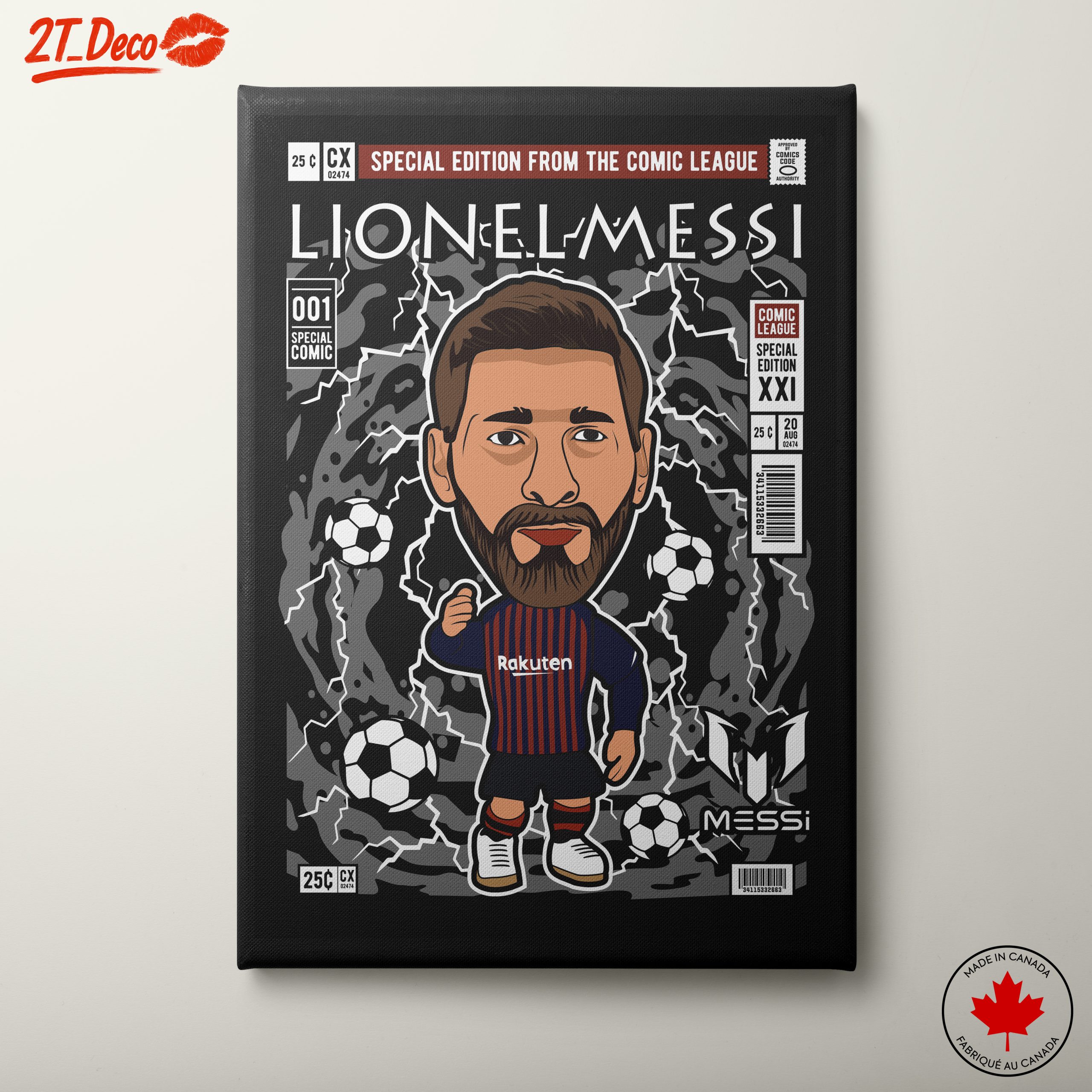 Lionel Messi Comic Art Design
