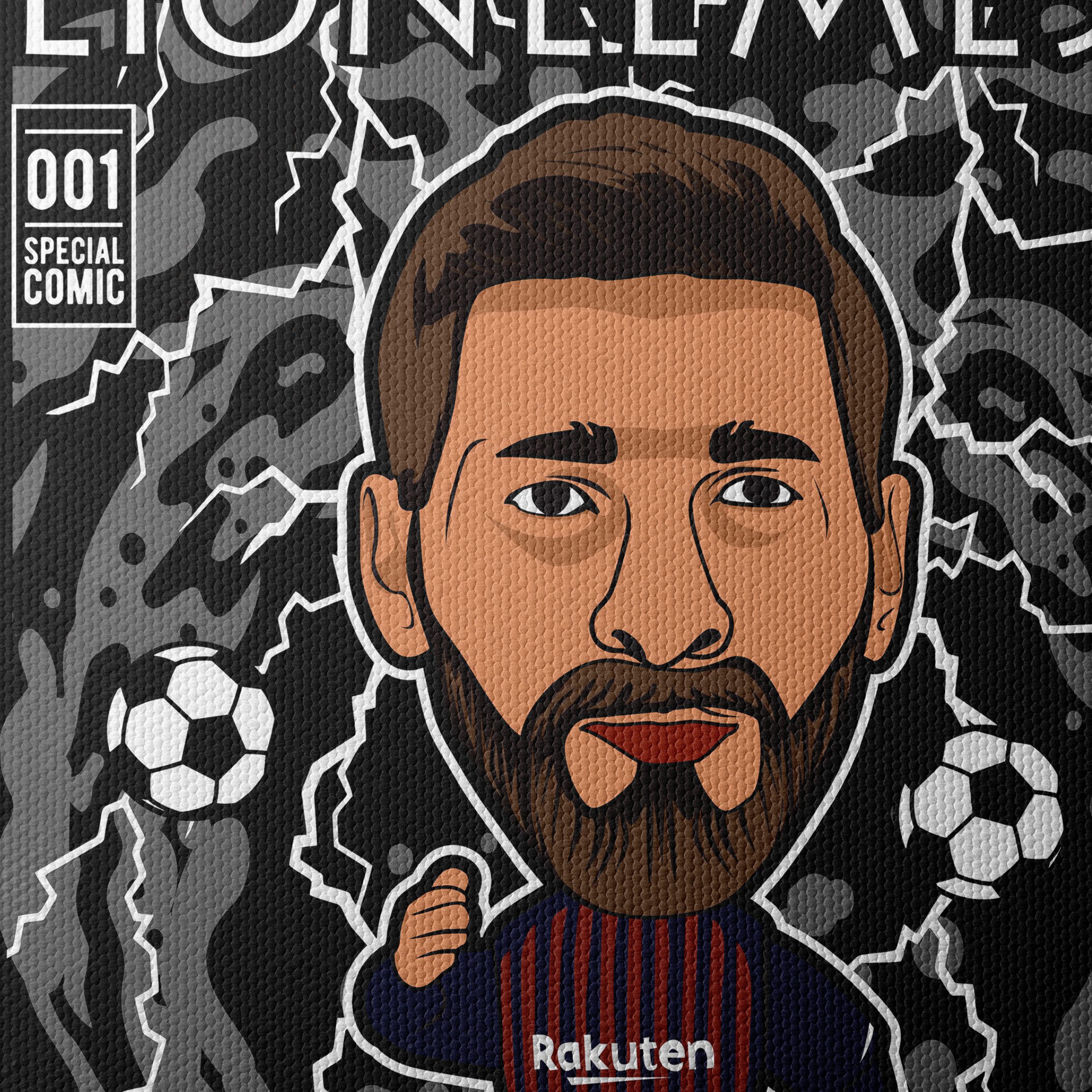 Lionel Messi Comic Art Design - Image 4