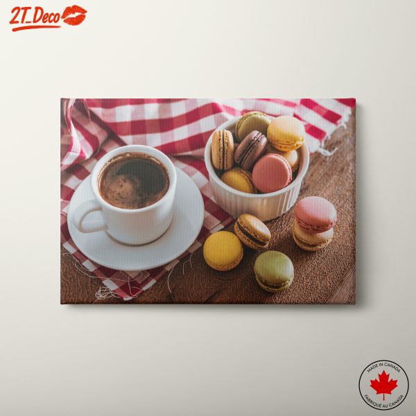 Coffee and Macarons Still Life Art