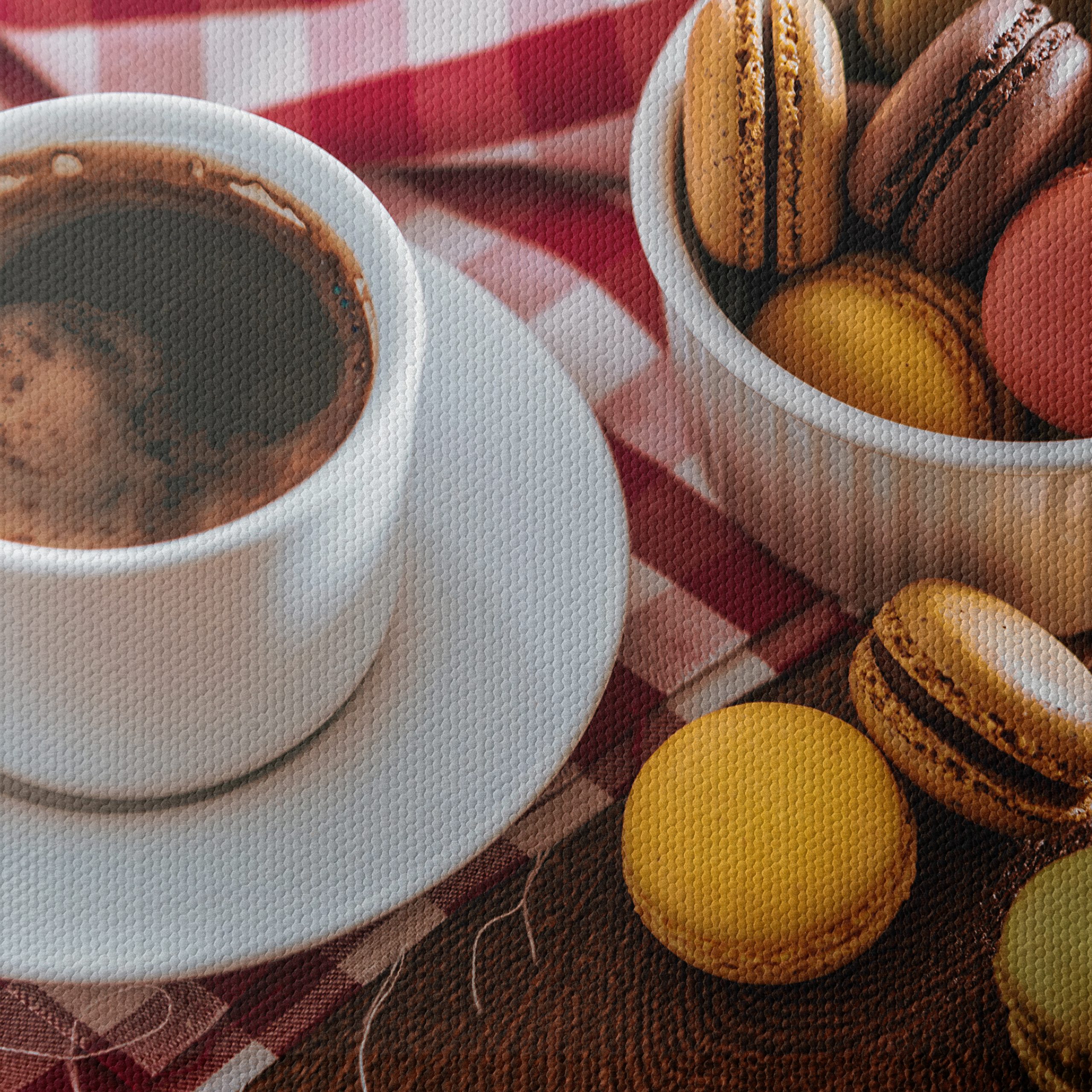 Coffee and Macarons Still Life Art - Image 4