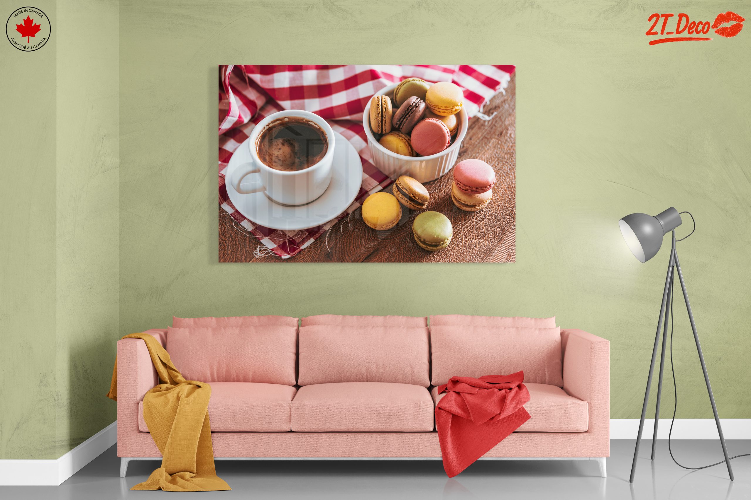Coffee and Macarons Still Life Art - Image 7